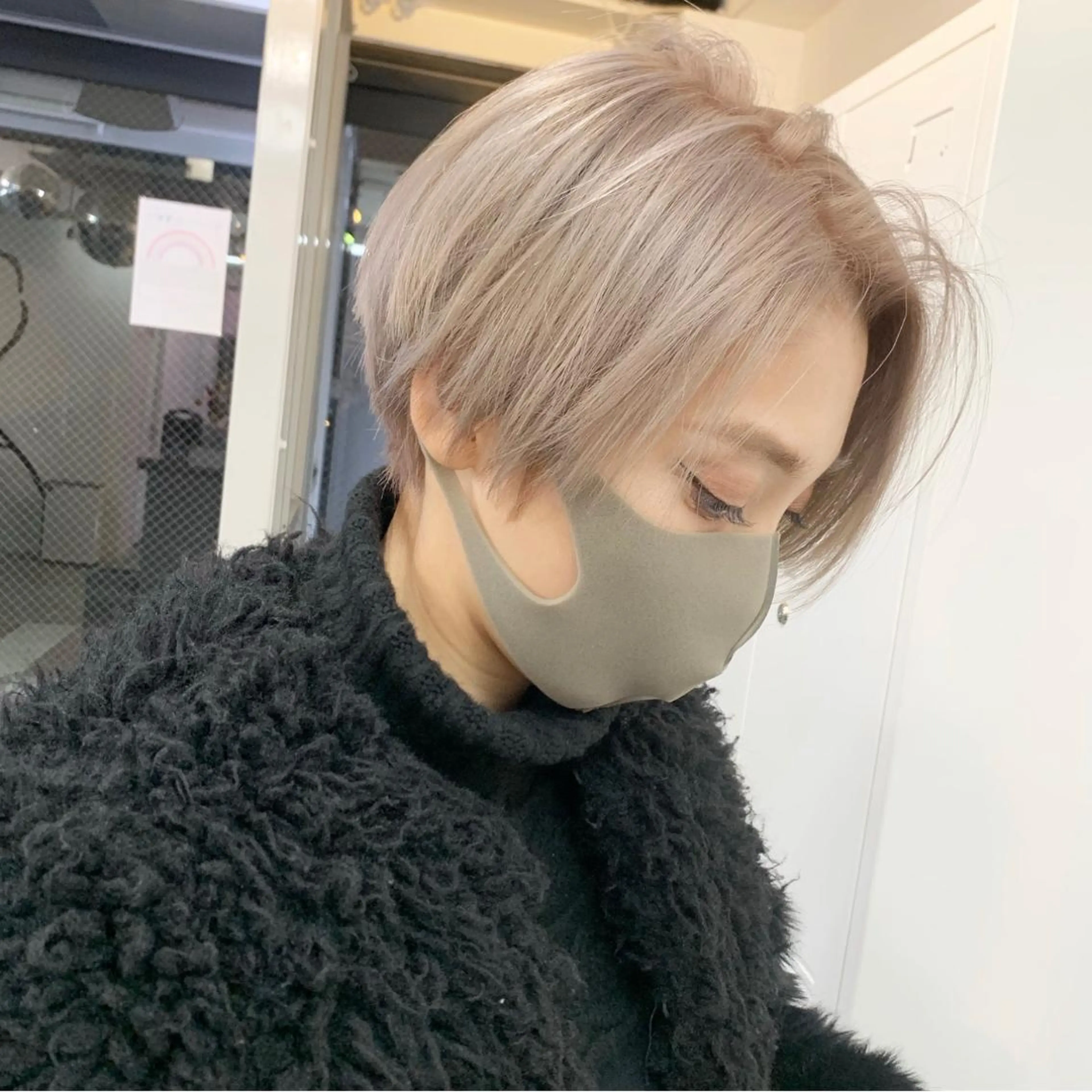 ショート カラー ヘアアレンジ ハイトーン/美髪矯正 🍃大江拓実のヘアスタイル