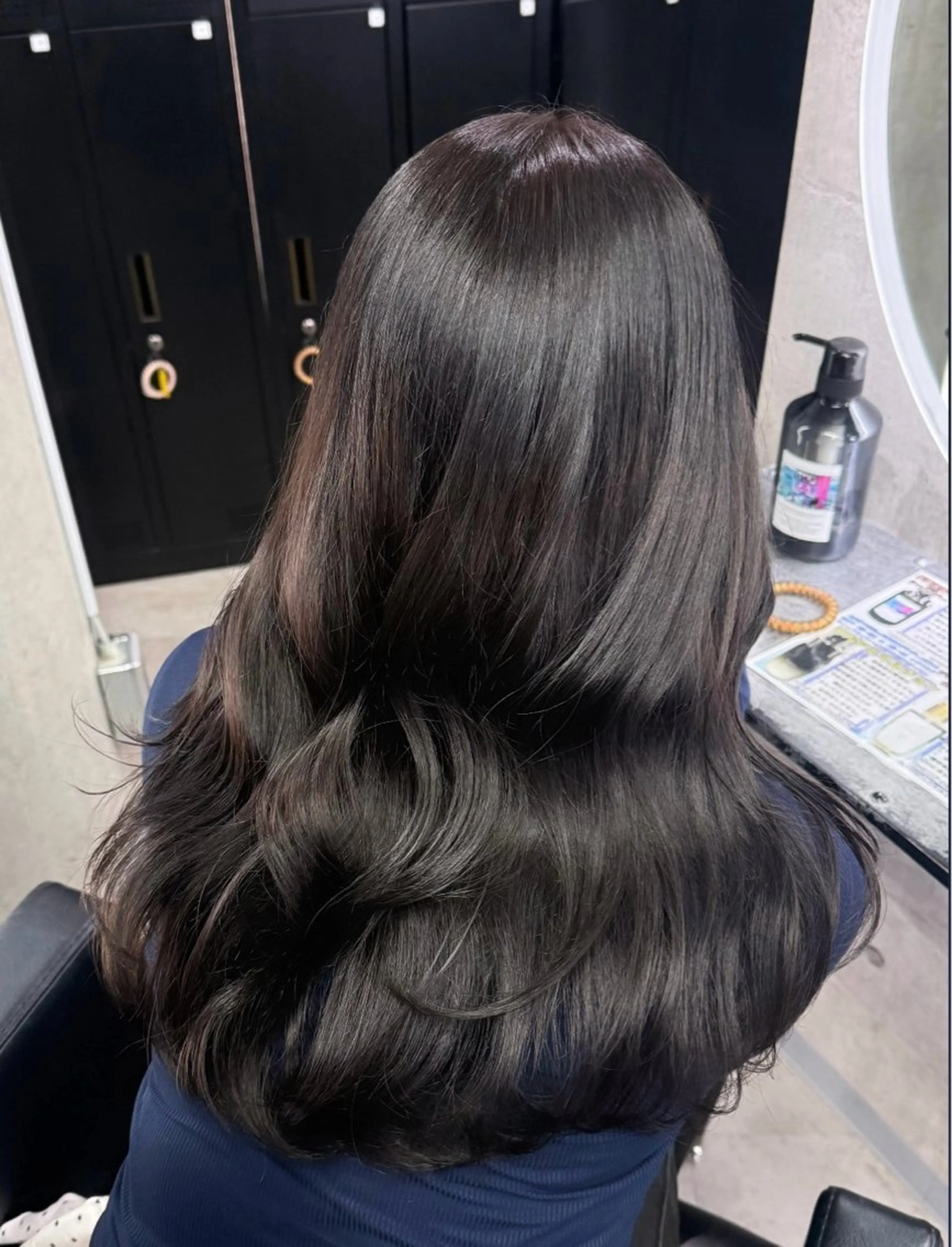 ロング カラー ヘアアレンジ ブラウンカラー 透明感カラー グレージュ ラベンダーカラー 顔周りカット カット ヘアカラー トリートメント なな 顔周りカット/ 透明感カラーのヘアスタイル