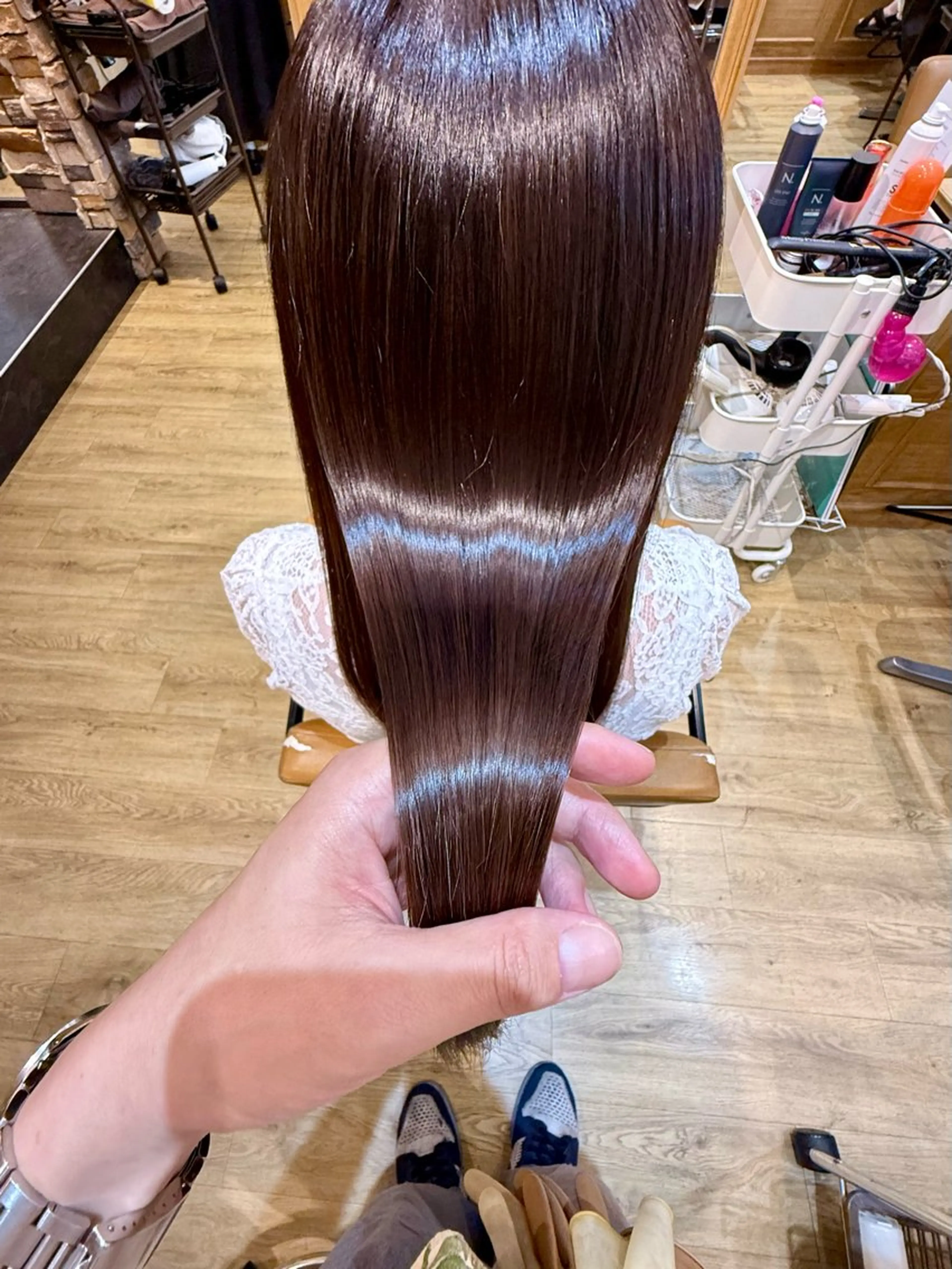 ロング 髪質改善 トリートメント カット トリートメント 千 田のヘアスタイル
