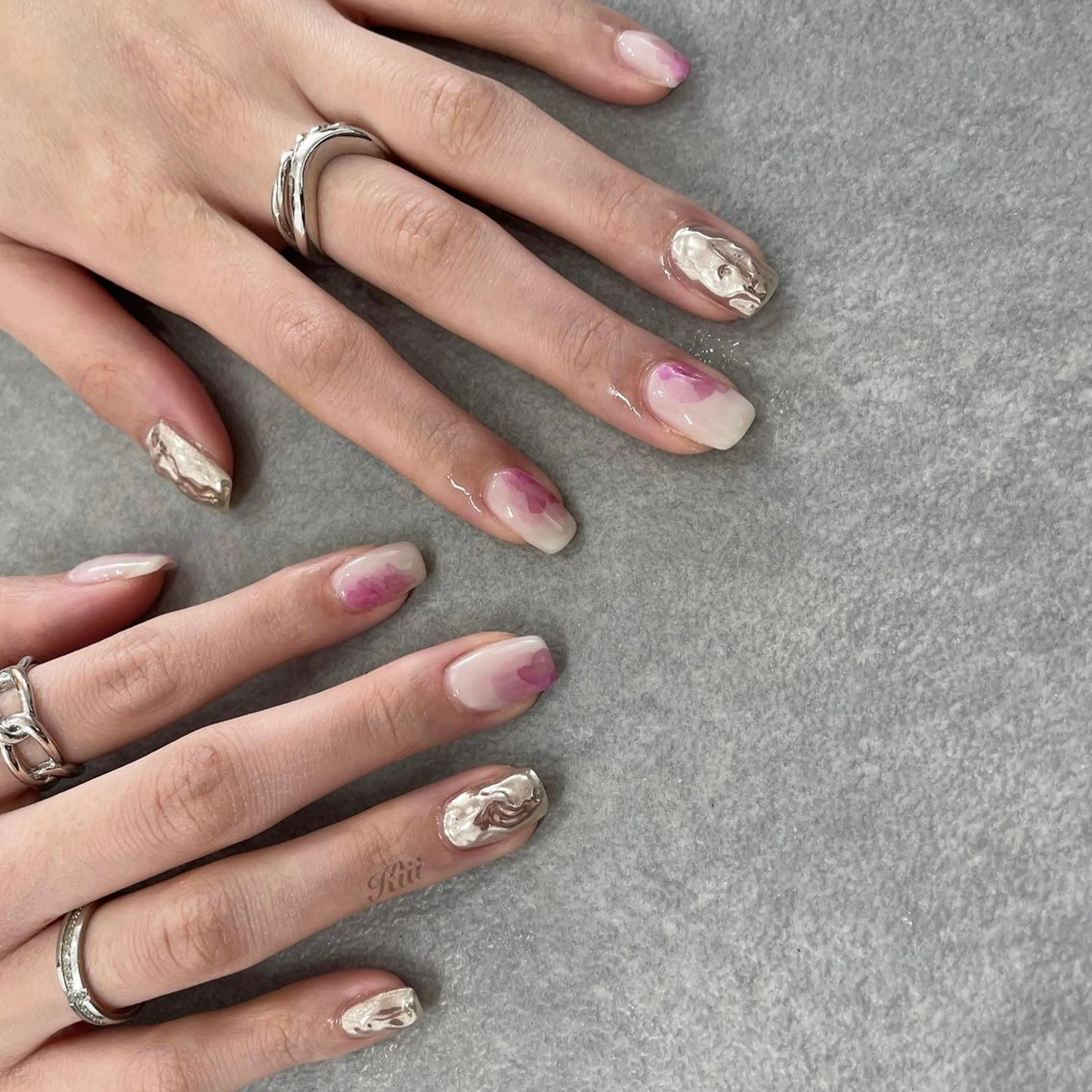 ネイル 春ネイル ハンドネイル フットネイル kiii.__ ✴︎*のネイルデザイン