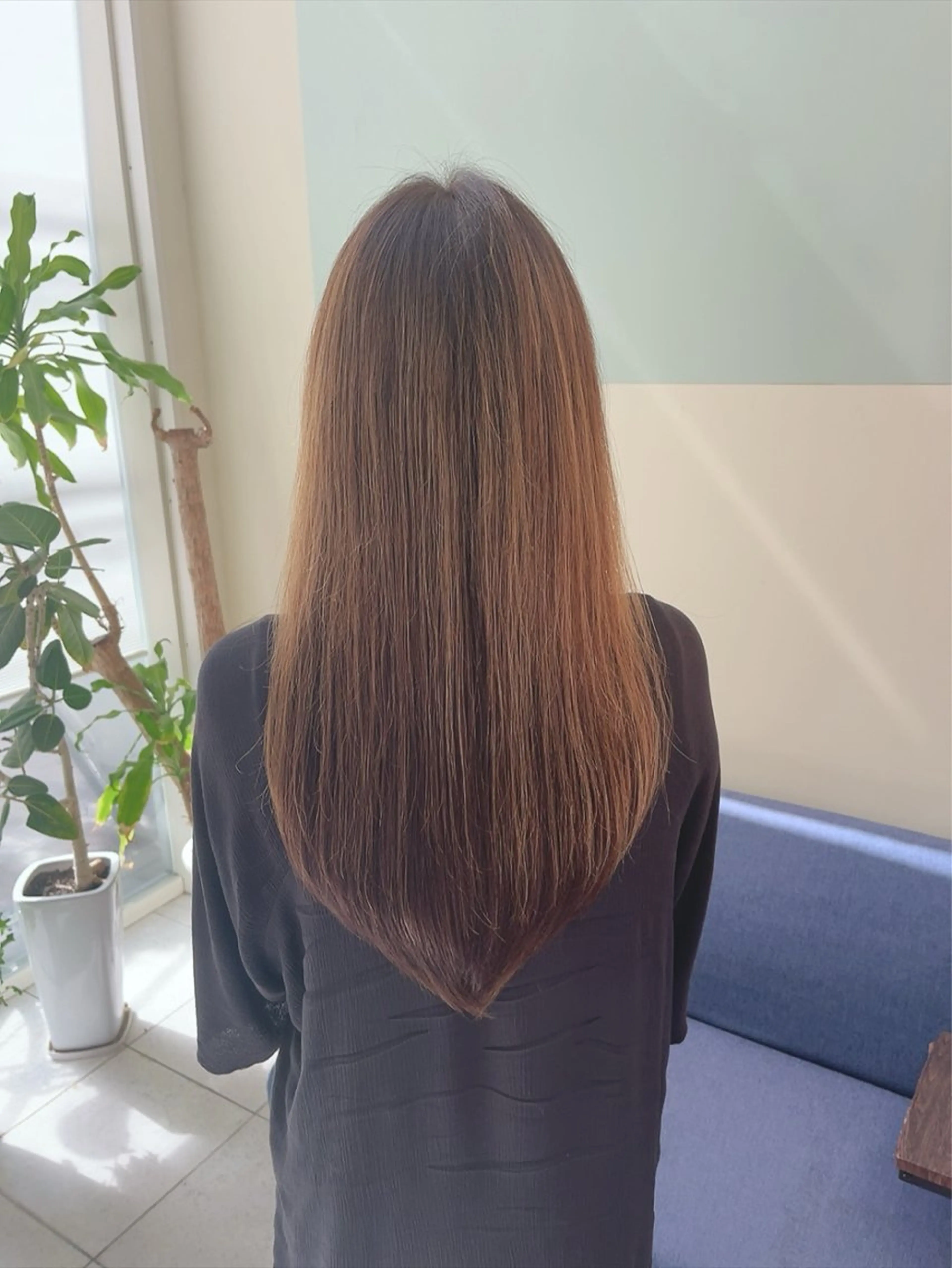 ロング カラー ハイライトカラー ハイライト ロング ヘアカラー トリートメント 林 真之介のヘアスタイル