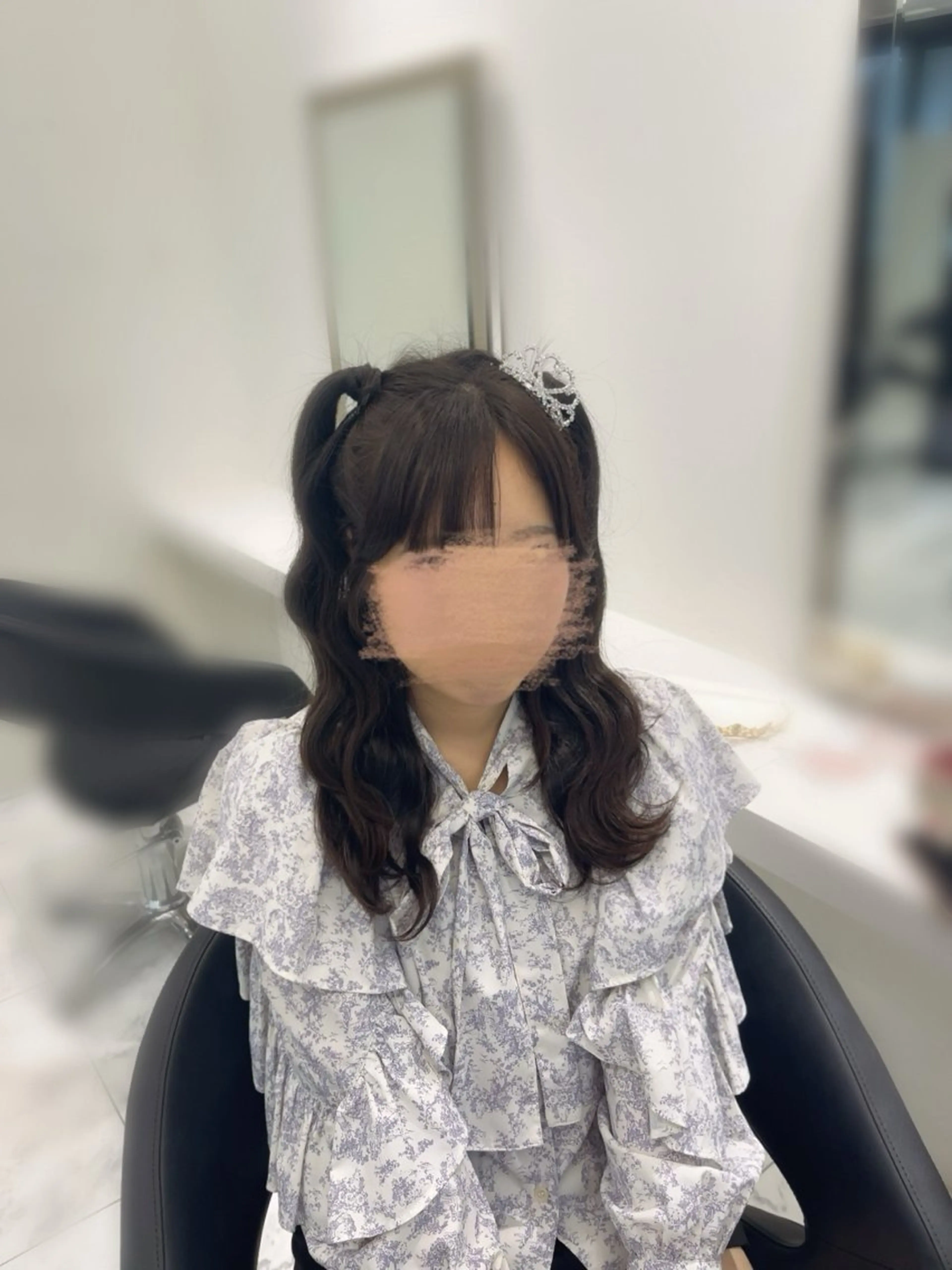 ロング ヘアセット ハイトーンカラー💞 くるみ🎀のヘアスタイル