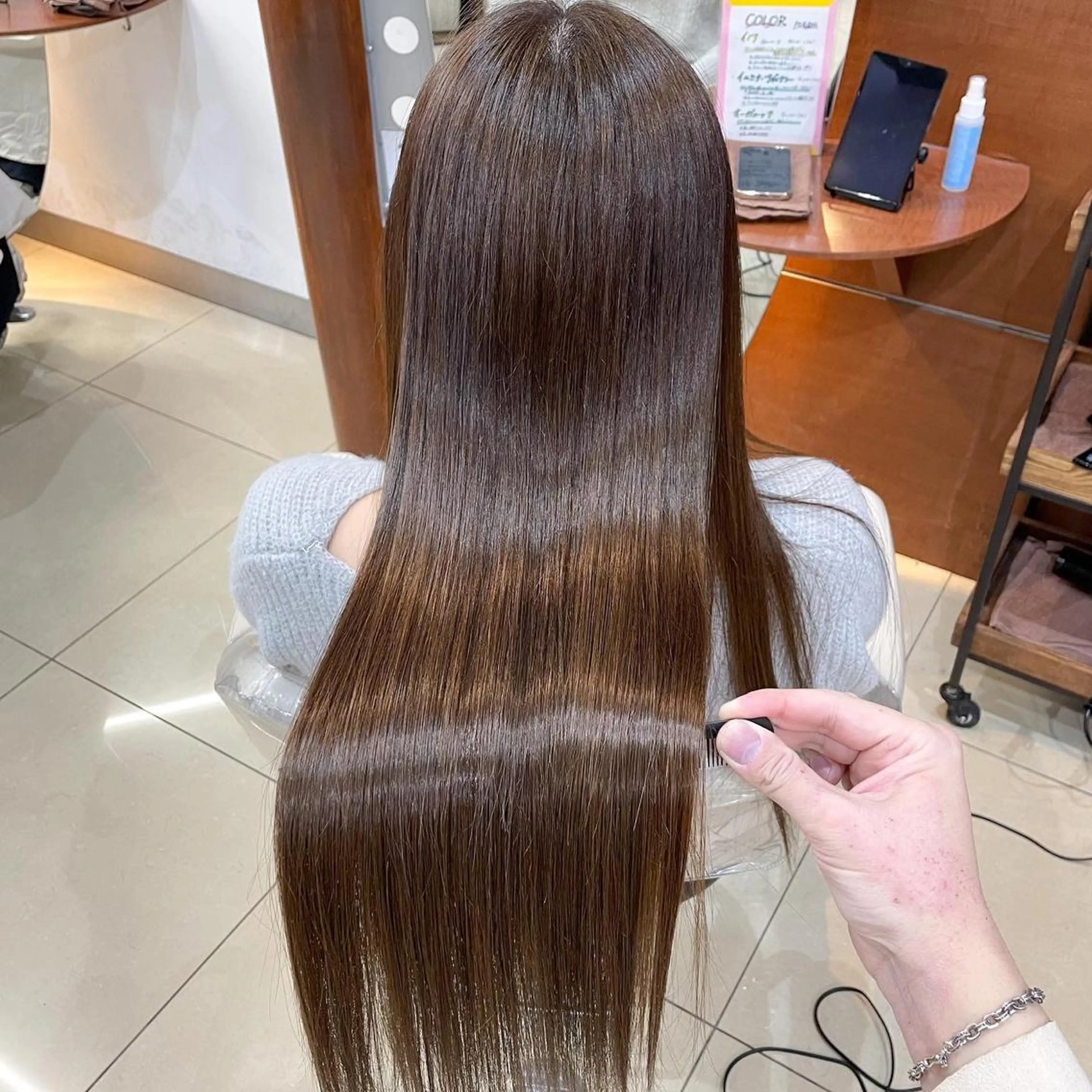 ロング カラー トリートメント 縮毛矯正/髪質改善 /韓国風　山川春輝のヘアスタイル