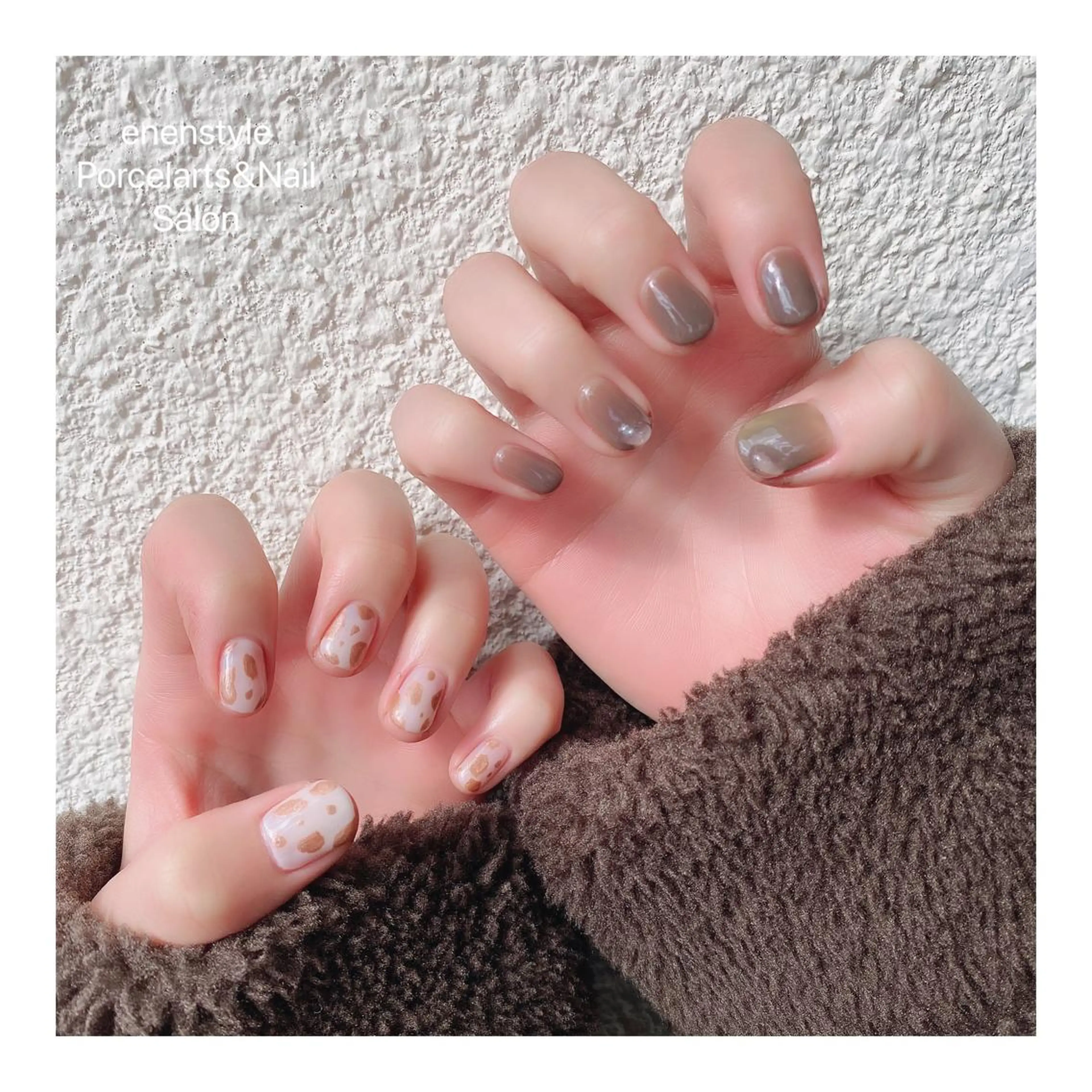 ショート ネイル ハンドネイル 👑enen style👑のネイルデザイン