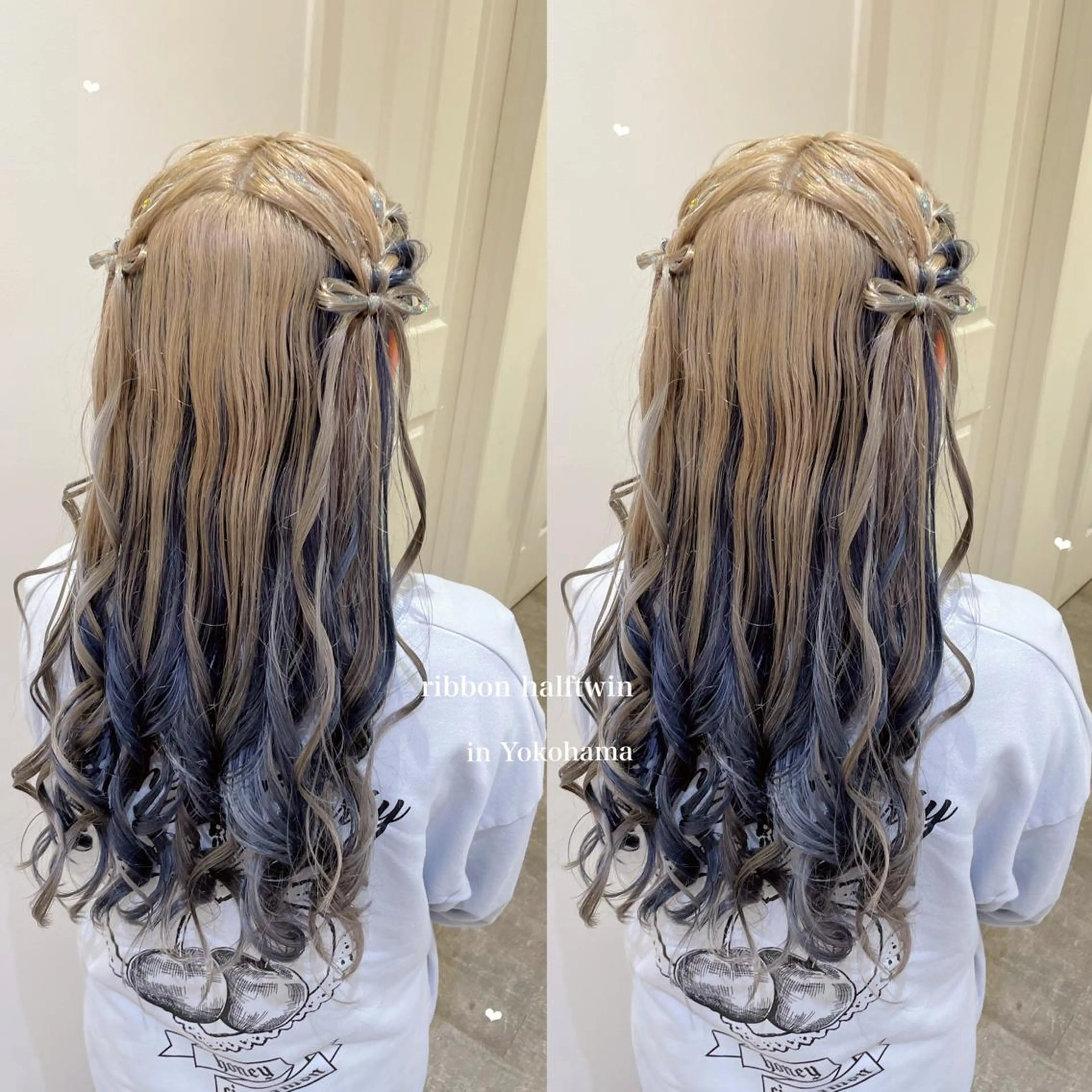 ロング ヘアアレンジ エクステ/ハイトーン 🐏☁️miminaのヘアスタイル