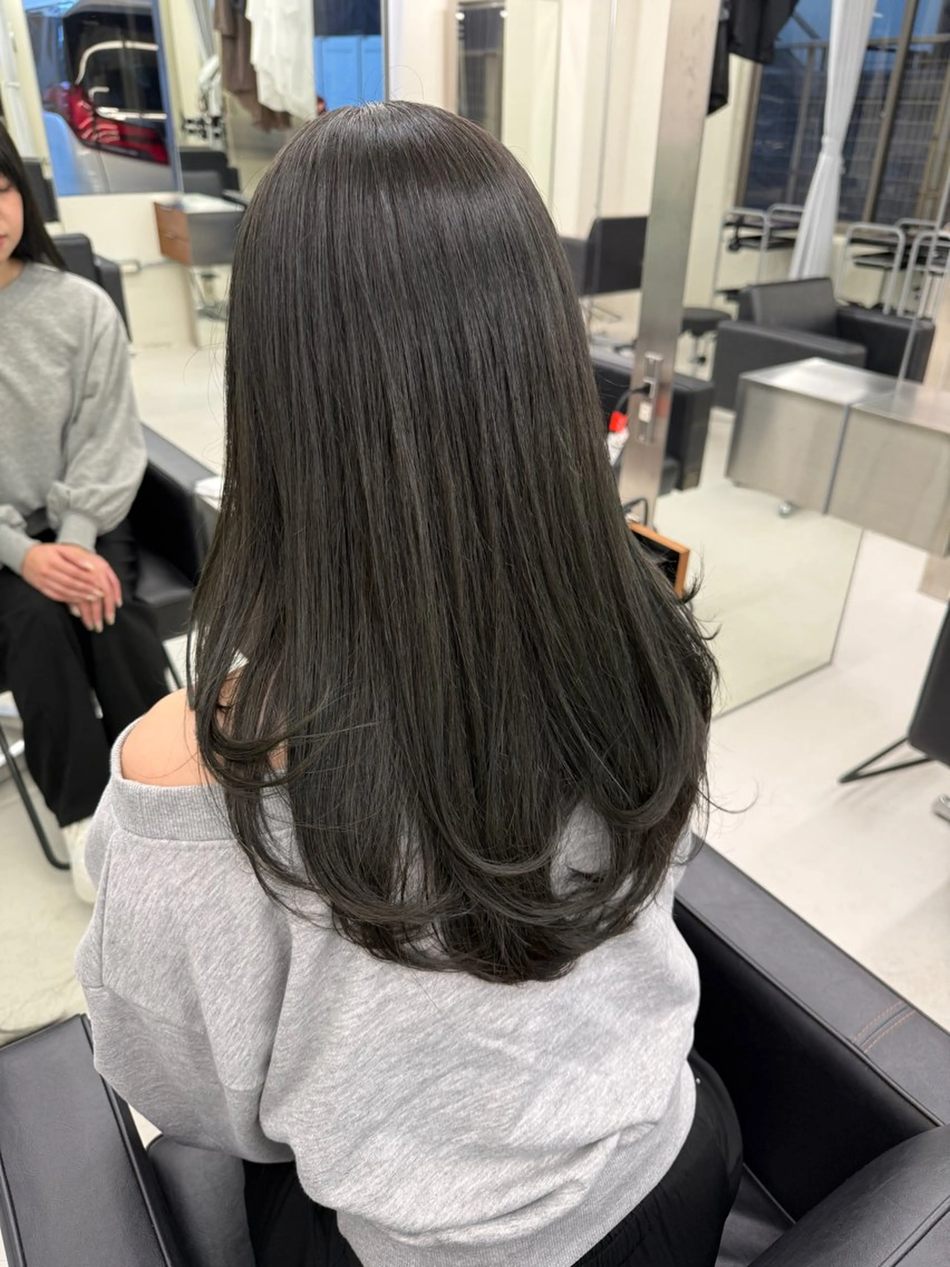 ロング カラー カット ヘアカラー トリートメント 表参道🌿赤み消し カラー/チナツのヘアスタイル