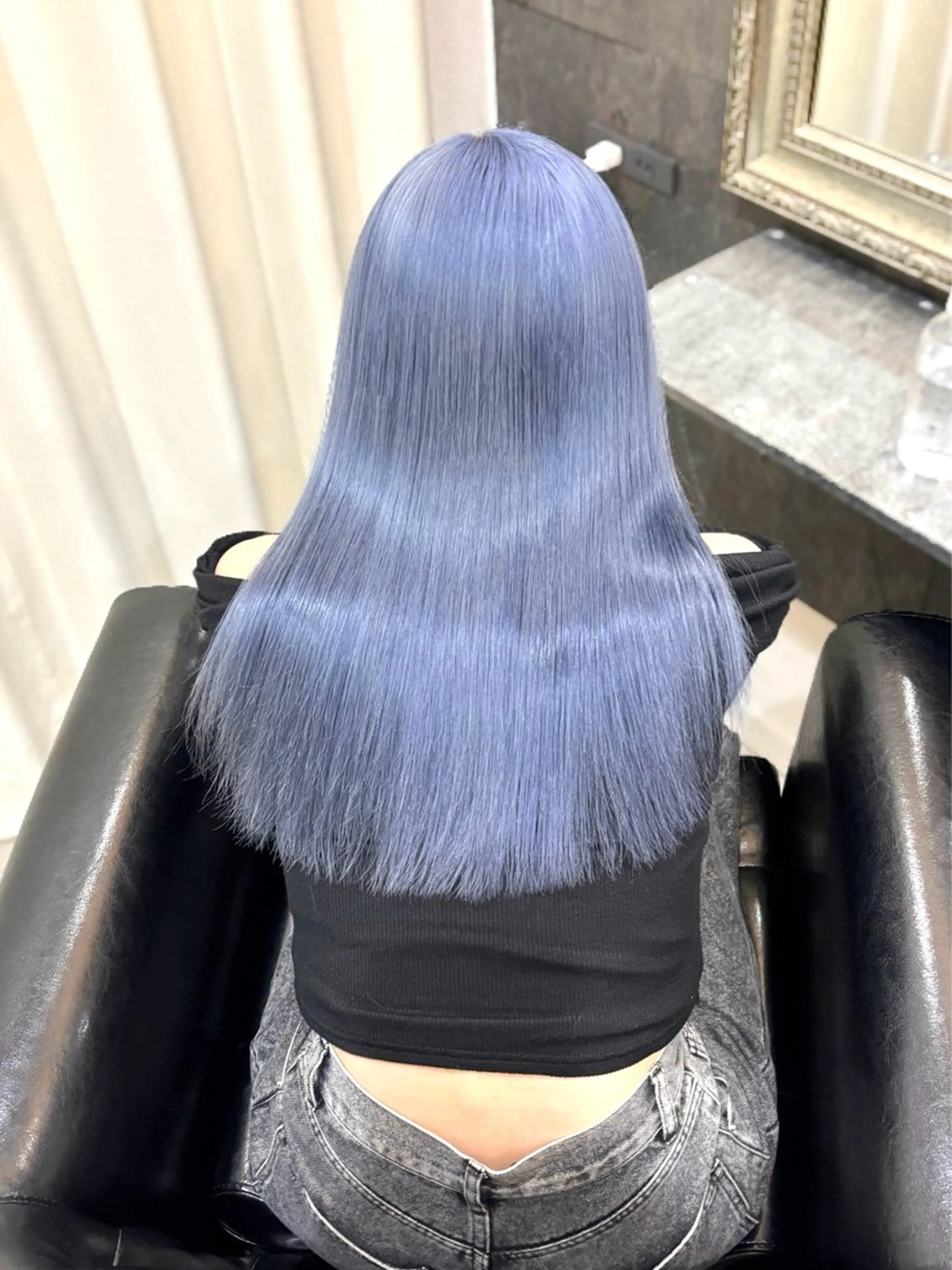 【圧倒的うるツヤ💎】人気No.2👑ケアブリーチ+透明感カラー+バイカルテ5stepトリートメントの写真