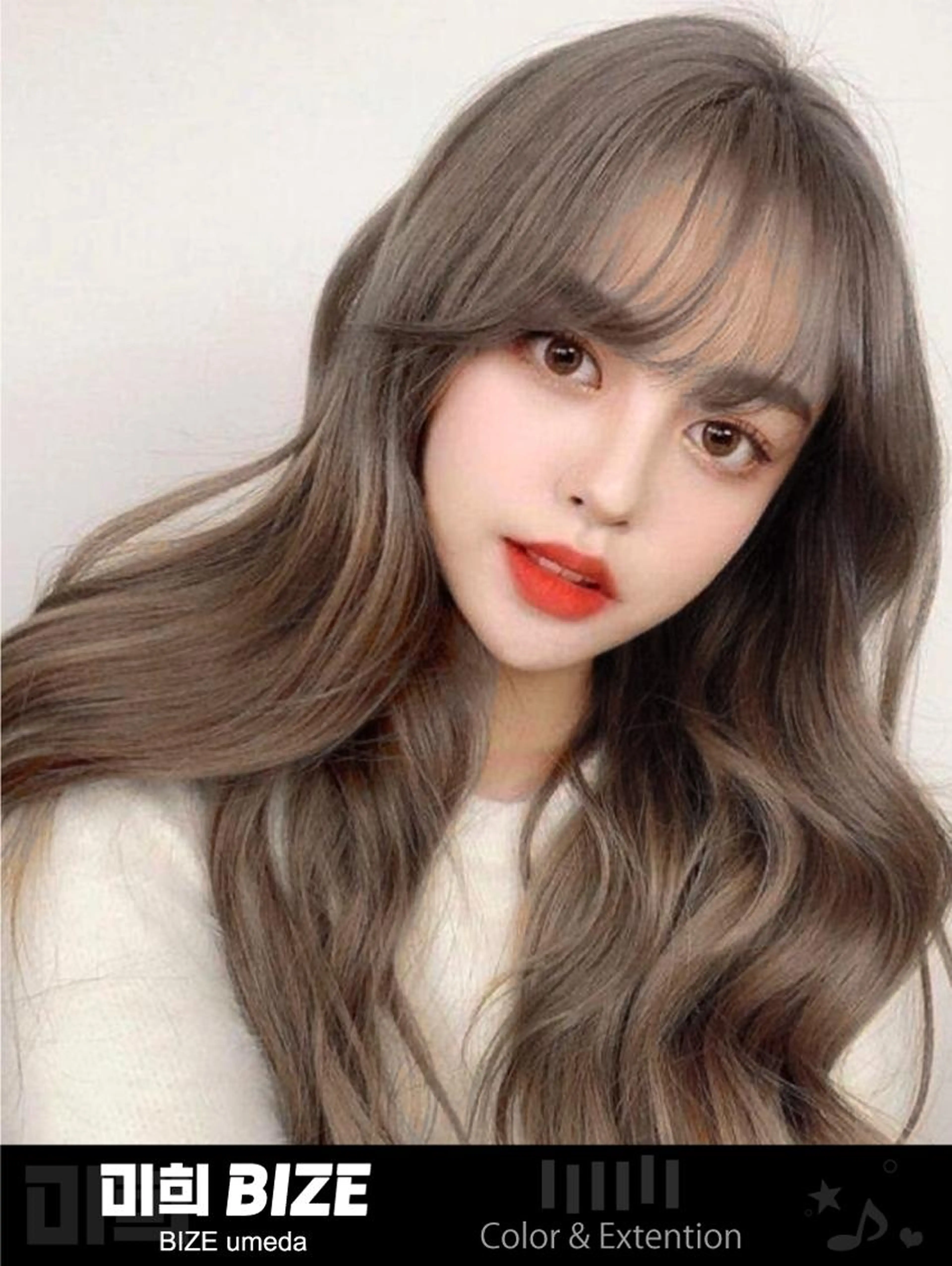 スーパー人毛100％シールエクステ100枚（50㎝） 《韓国風》の写真