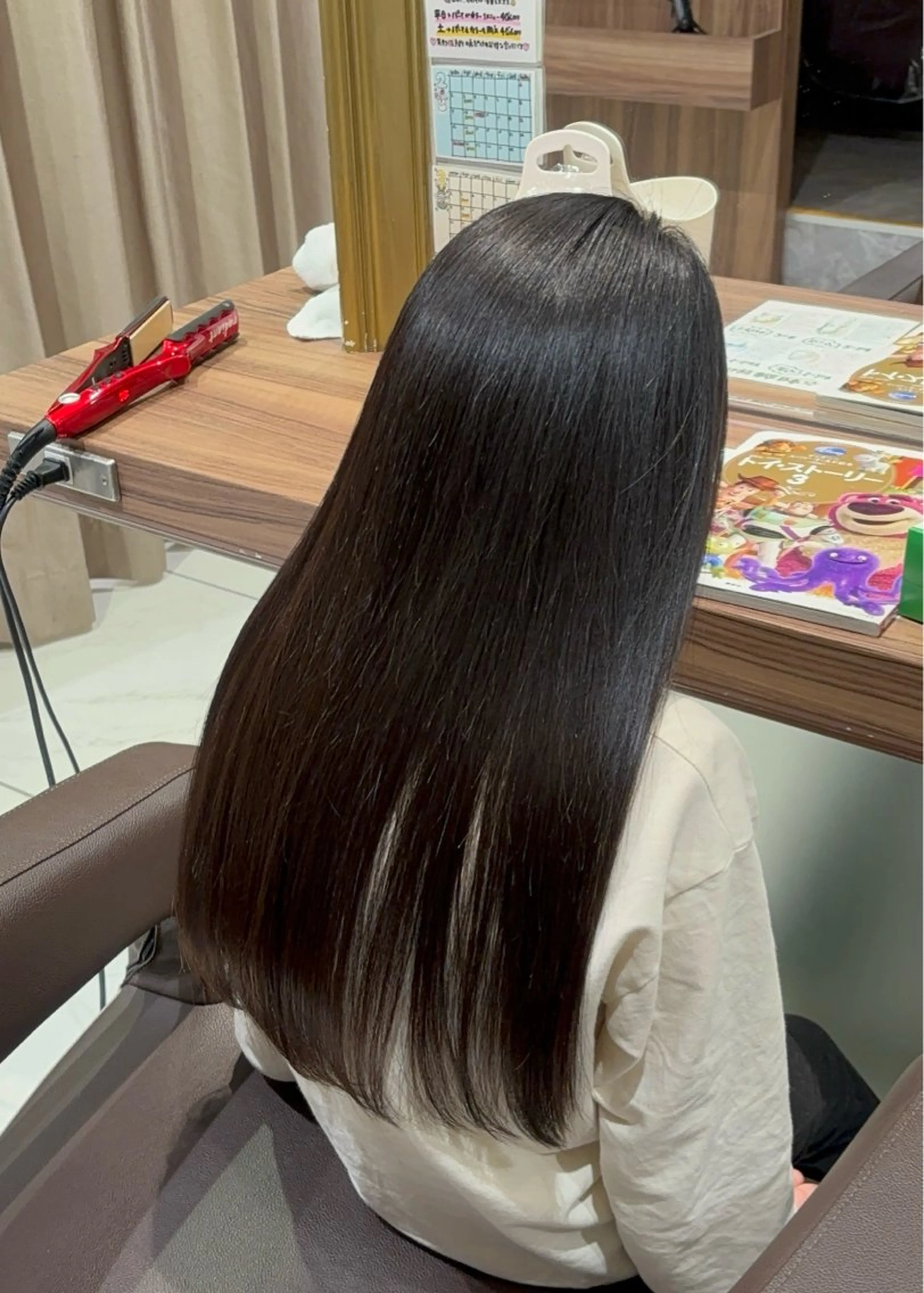 ロング パーマ 縮毛矯正 兵頭こころ モデル様募集中🎀のヘアスタイル