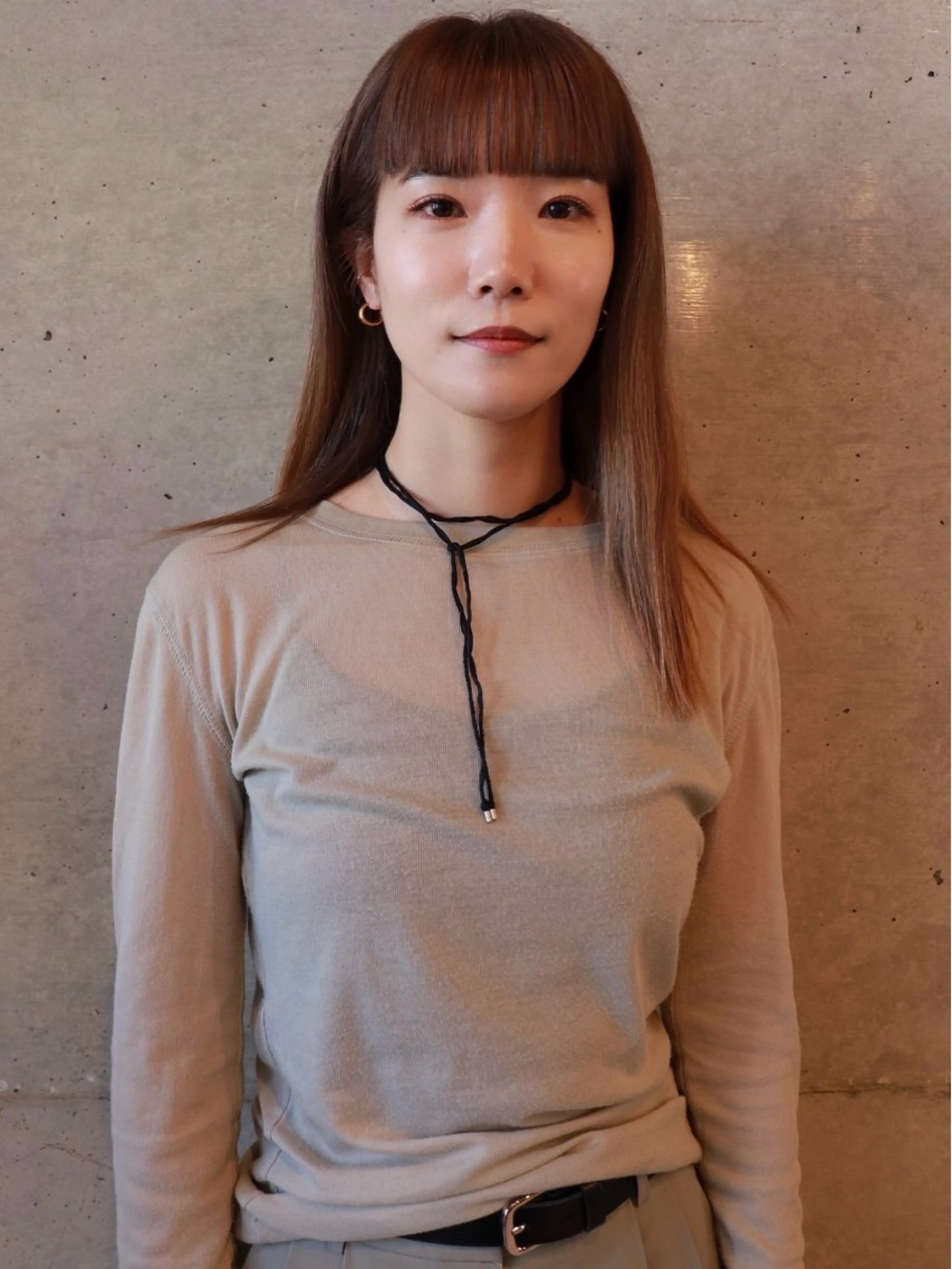 セミロング カラー 江草 真美果 hakuboのヘアスタイル