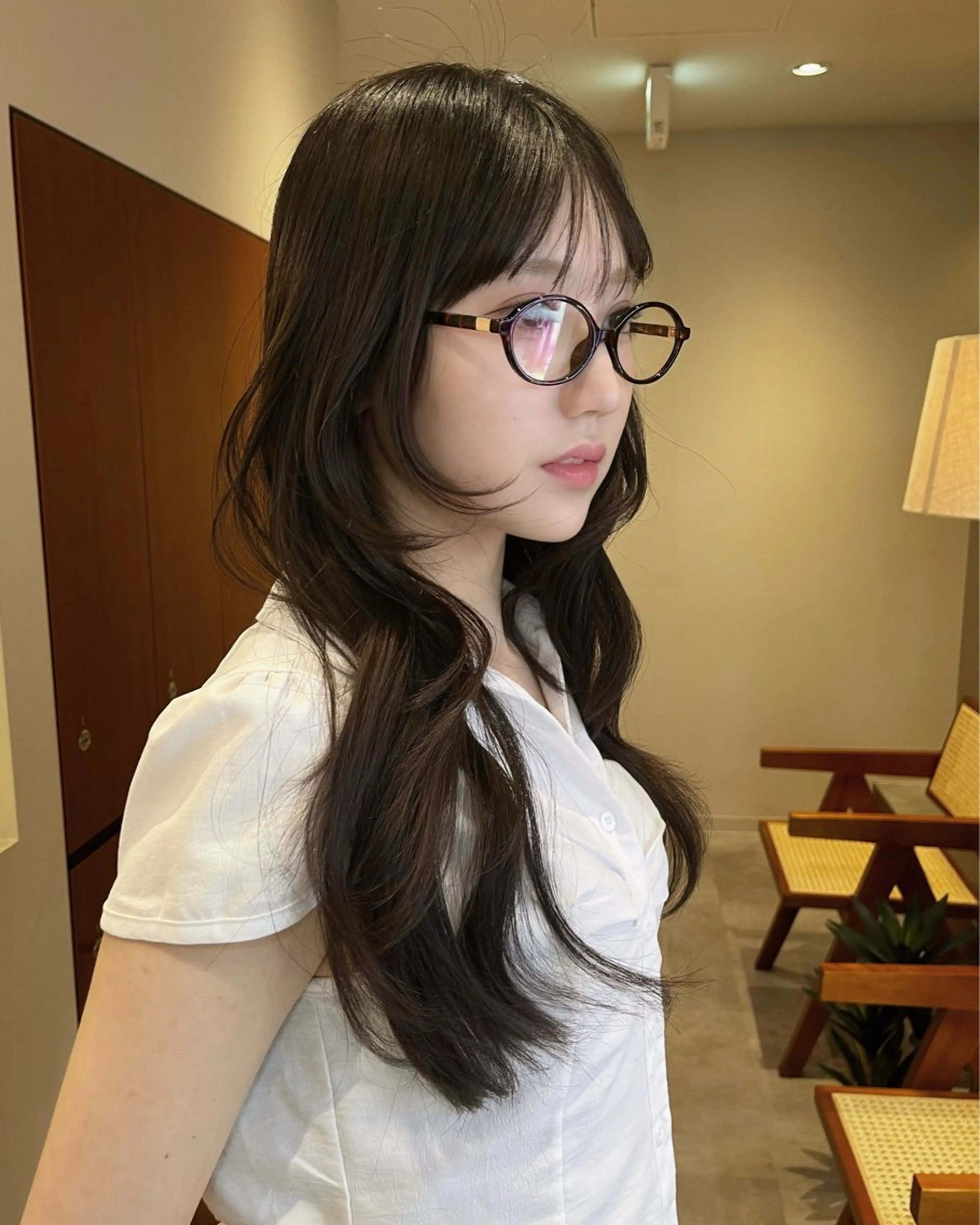 ロング カラー 韓国ヘア／レイヤー/ 🤍ayumuのヘアスタイル