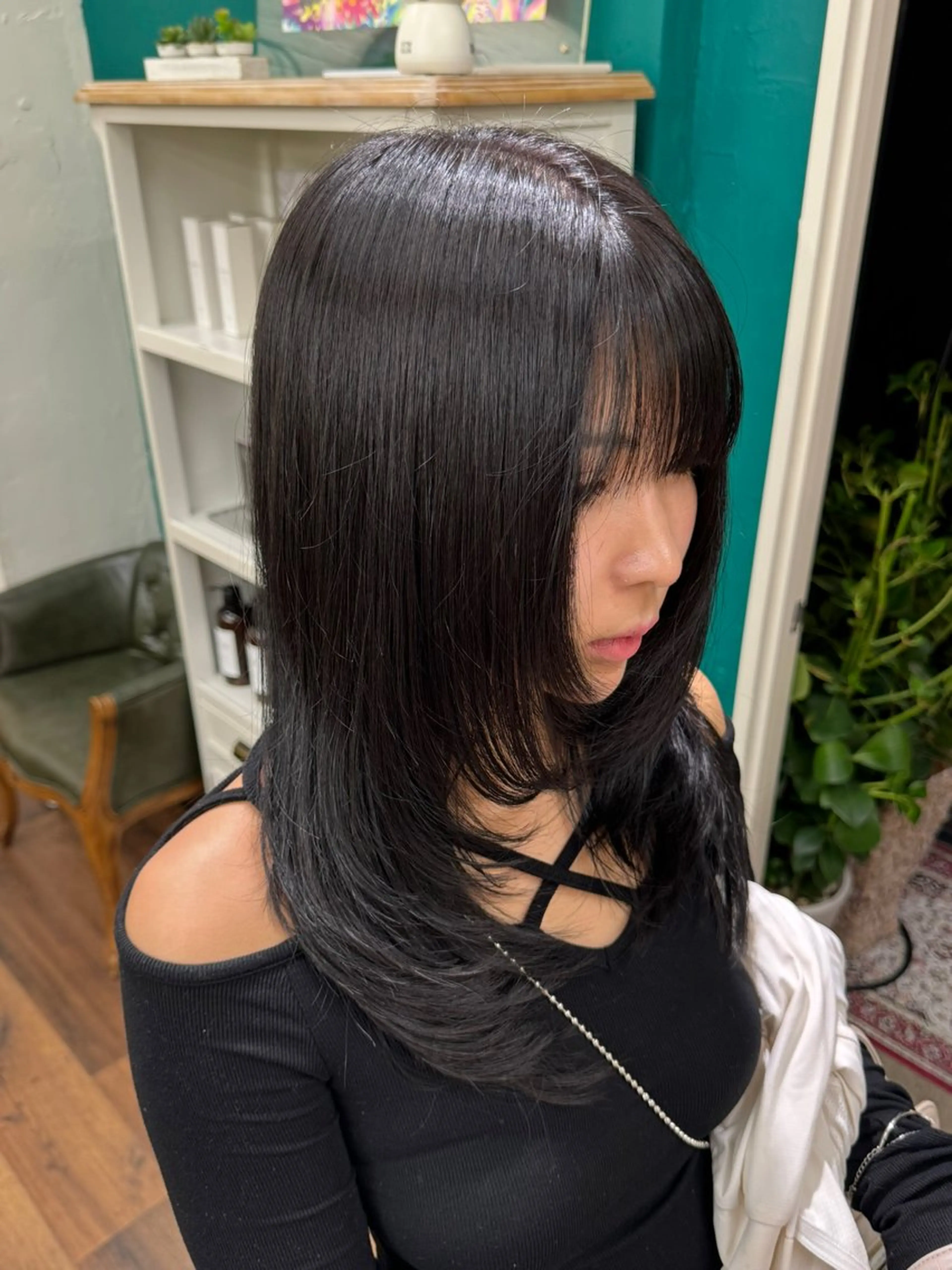 レイヤーカットの写真