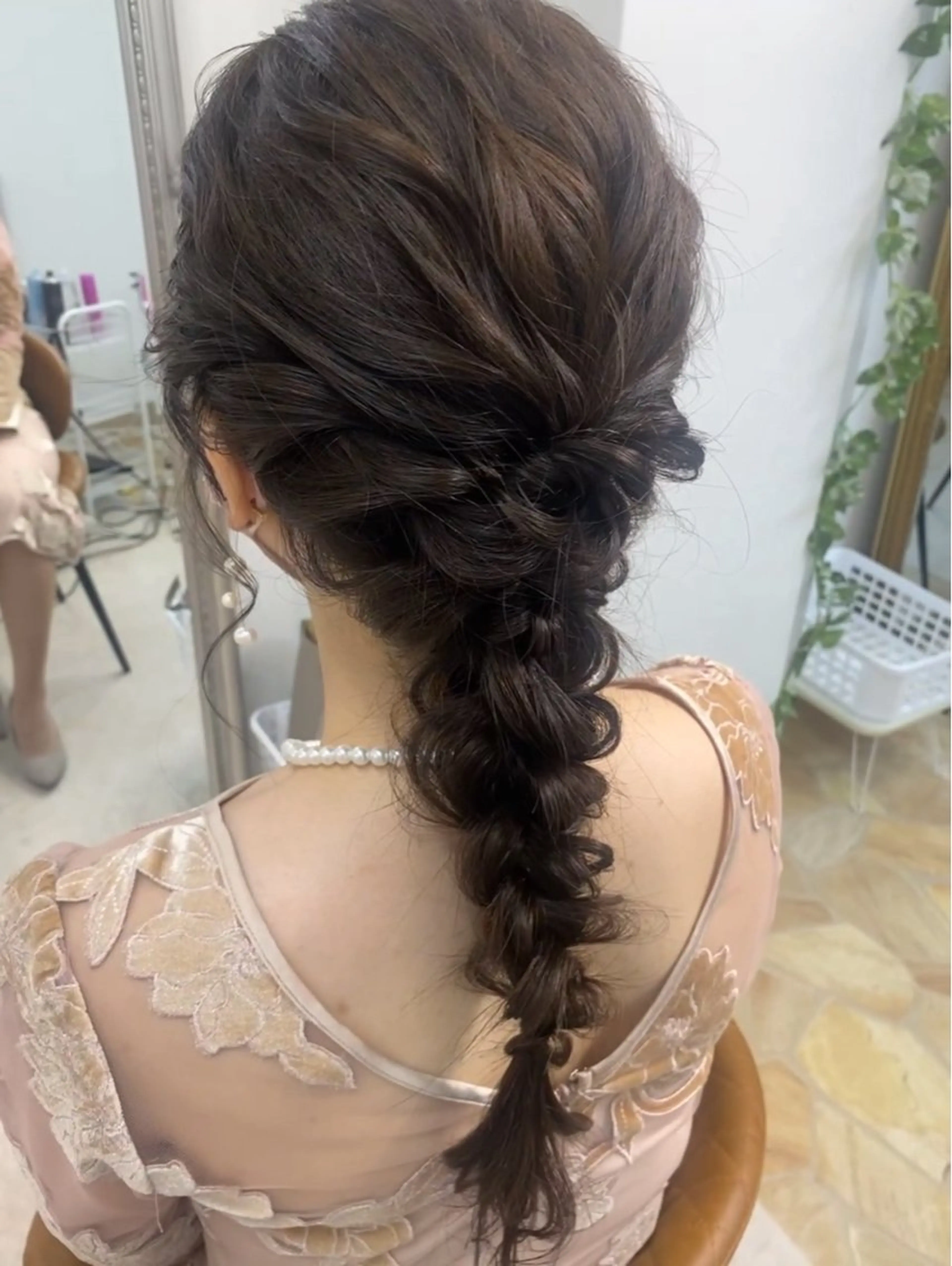 【早朝OK】上品まとめ髪◎結婚式・お呼ばれヘアセット（約30分）の写真