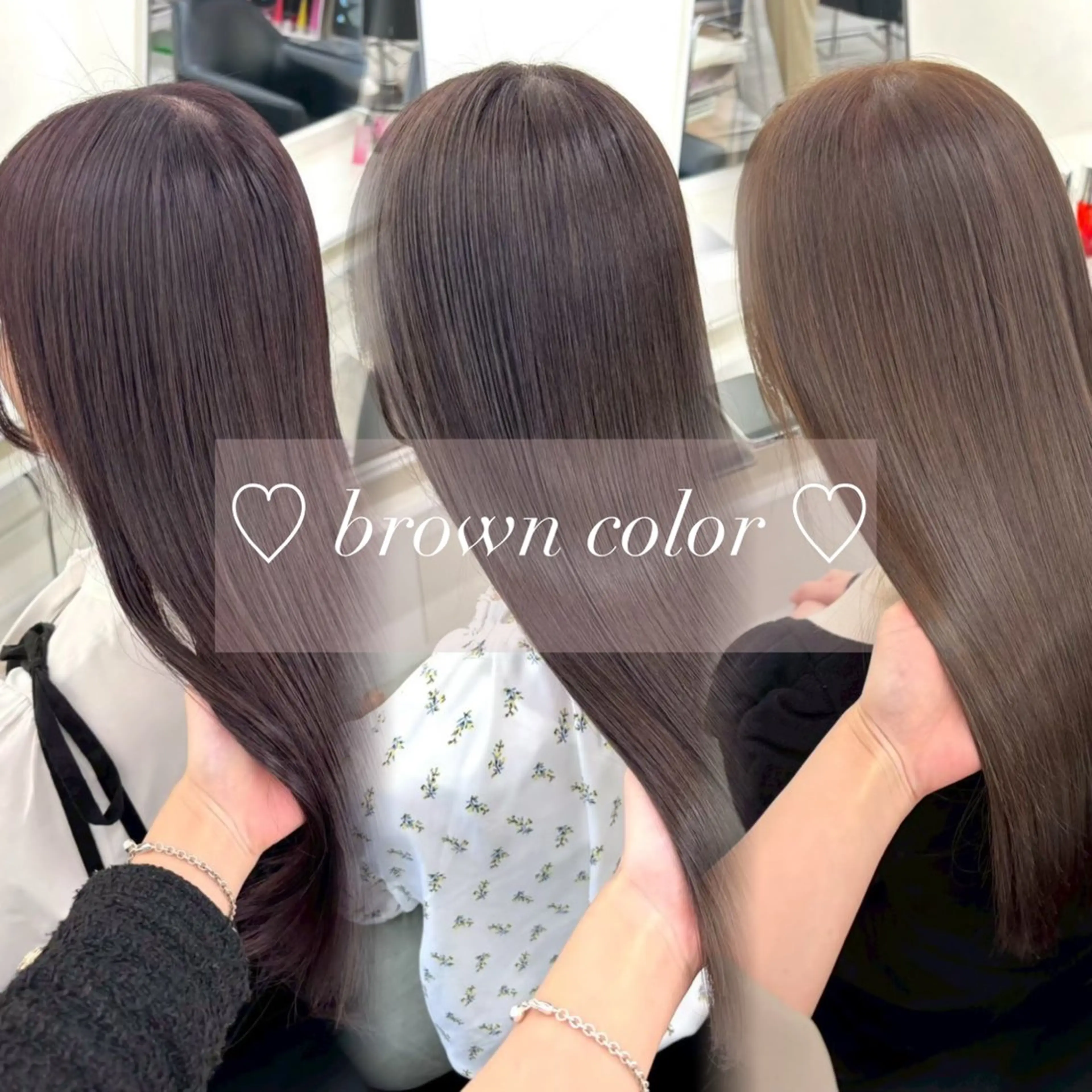 ロング ヘアカラー ParveMix 宮﨑 梨里のヘアスタイル