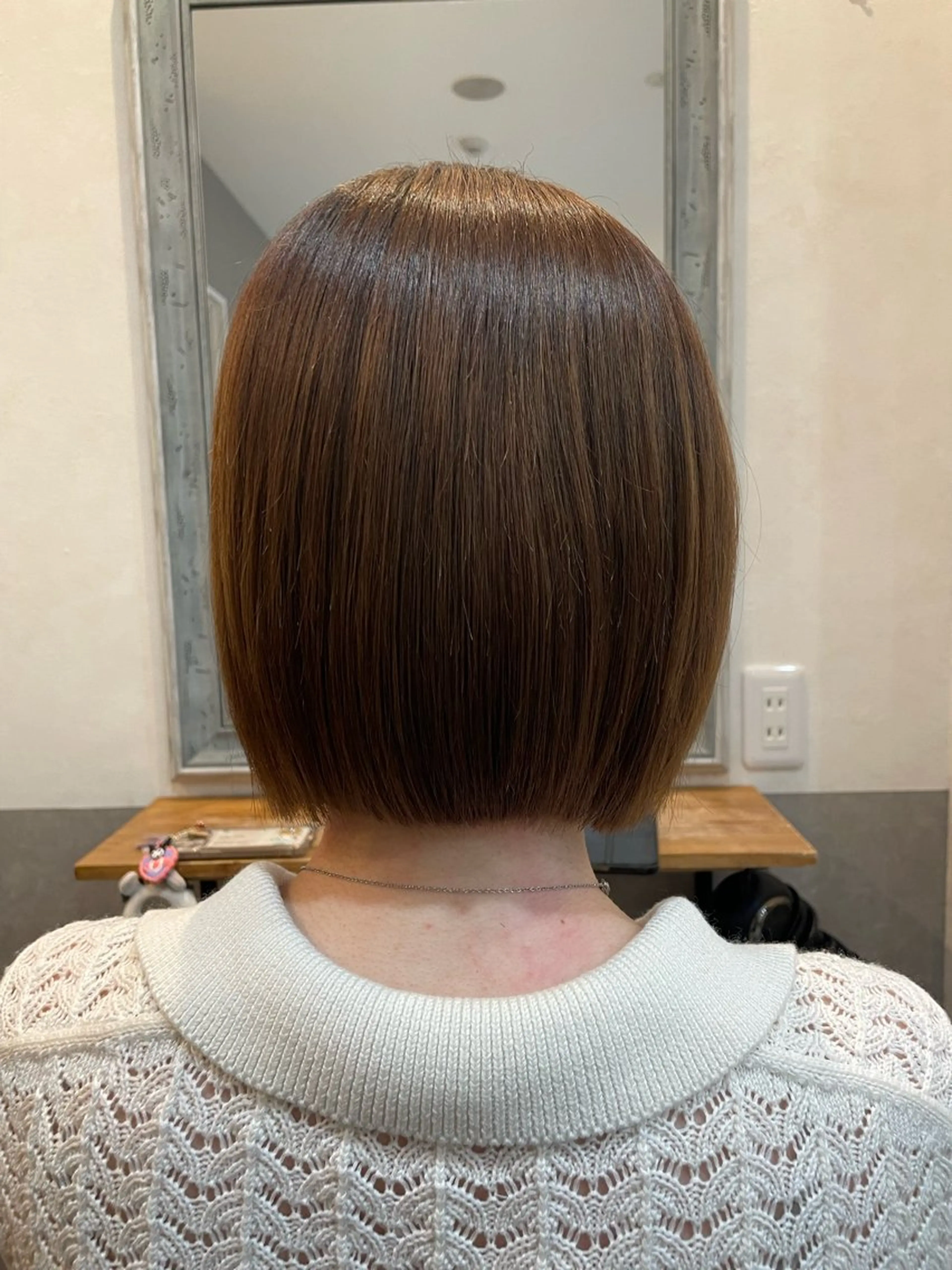 ミディアム 縮毛矯正 ヘアケア専門店 Nerine 松戸店所属・近澤 佑香のヘアスタイル