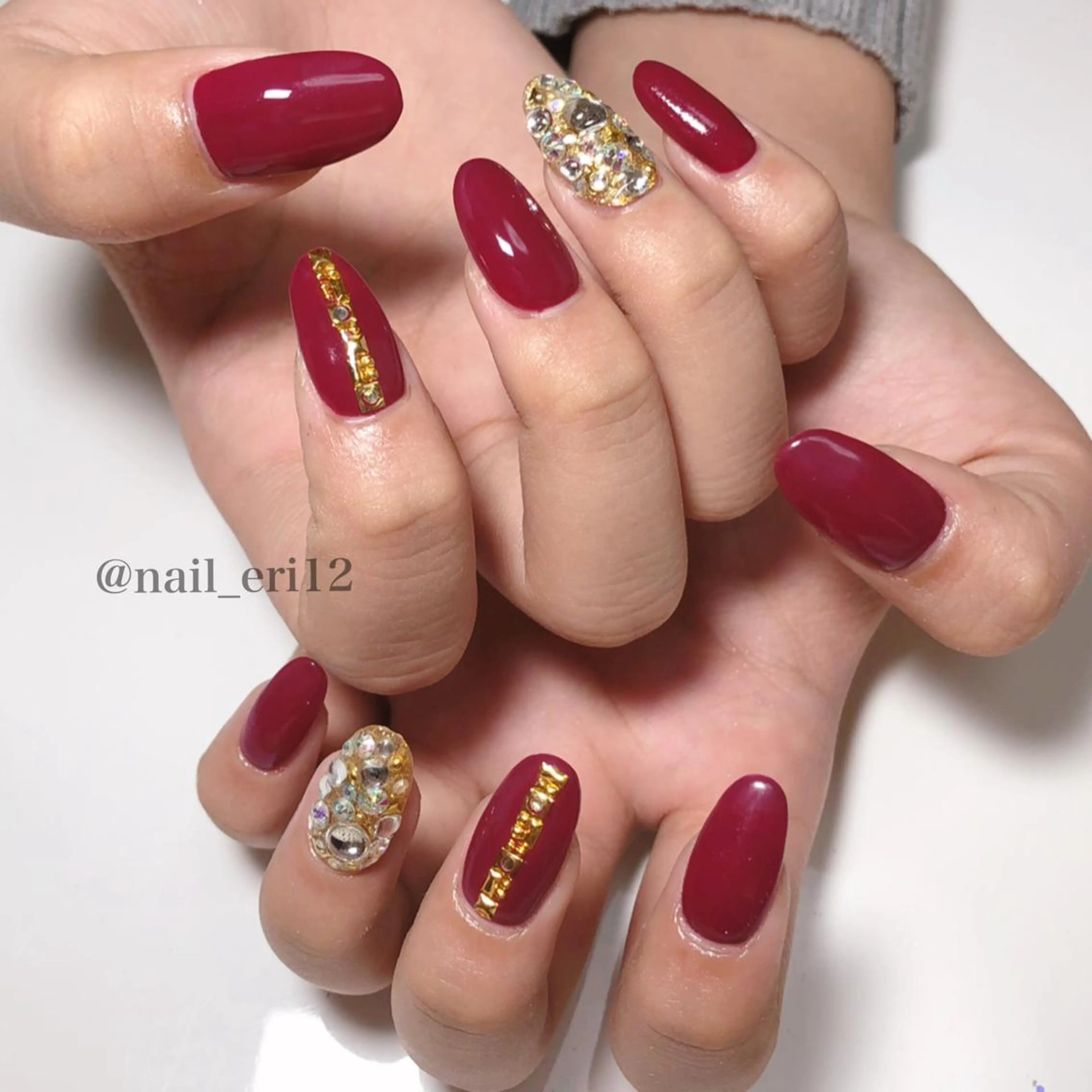 ミディアム ネイル nail salon &e eriのネイルデザイン