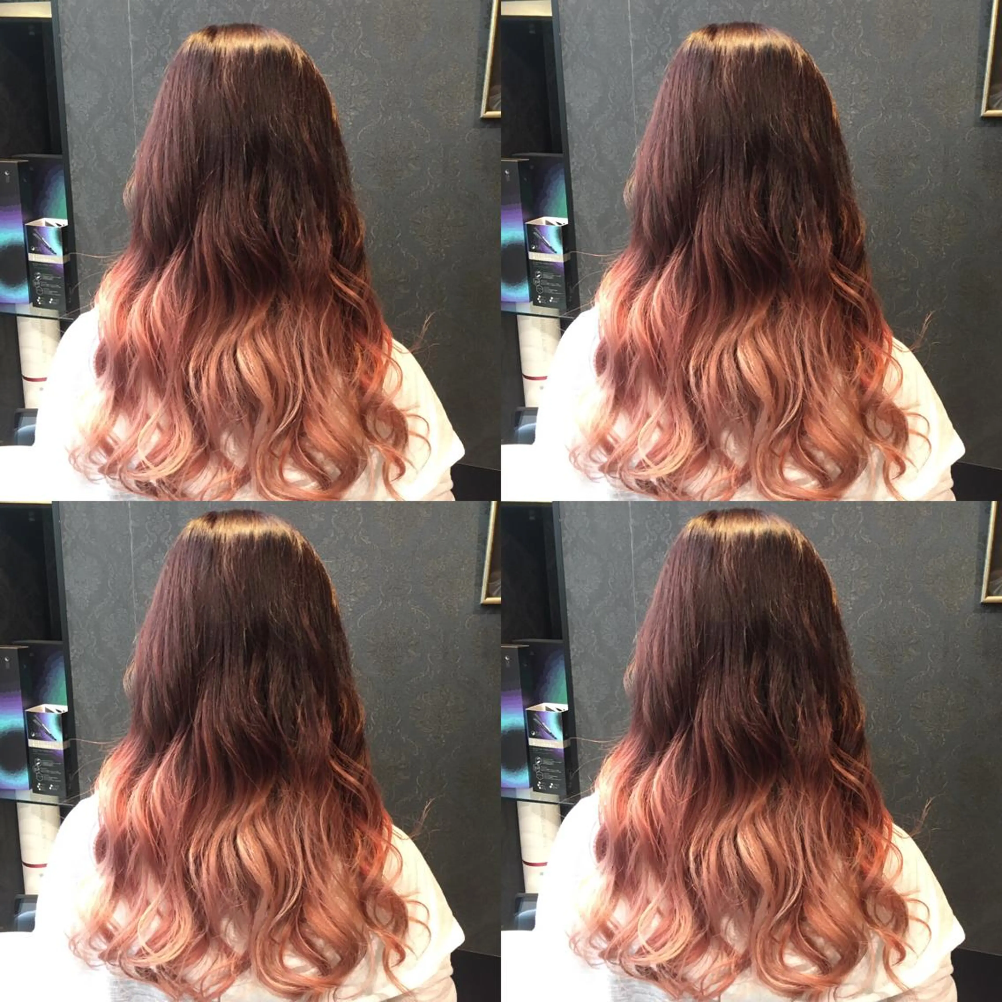 セミロング カラー ブリーチ ピンクカラー 髪質改善美容師 中村　一のヘアスタイル