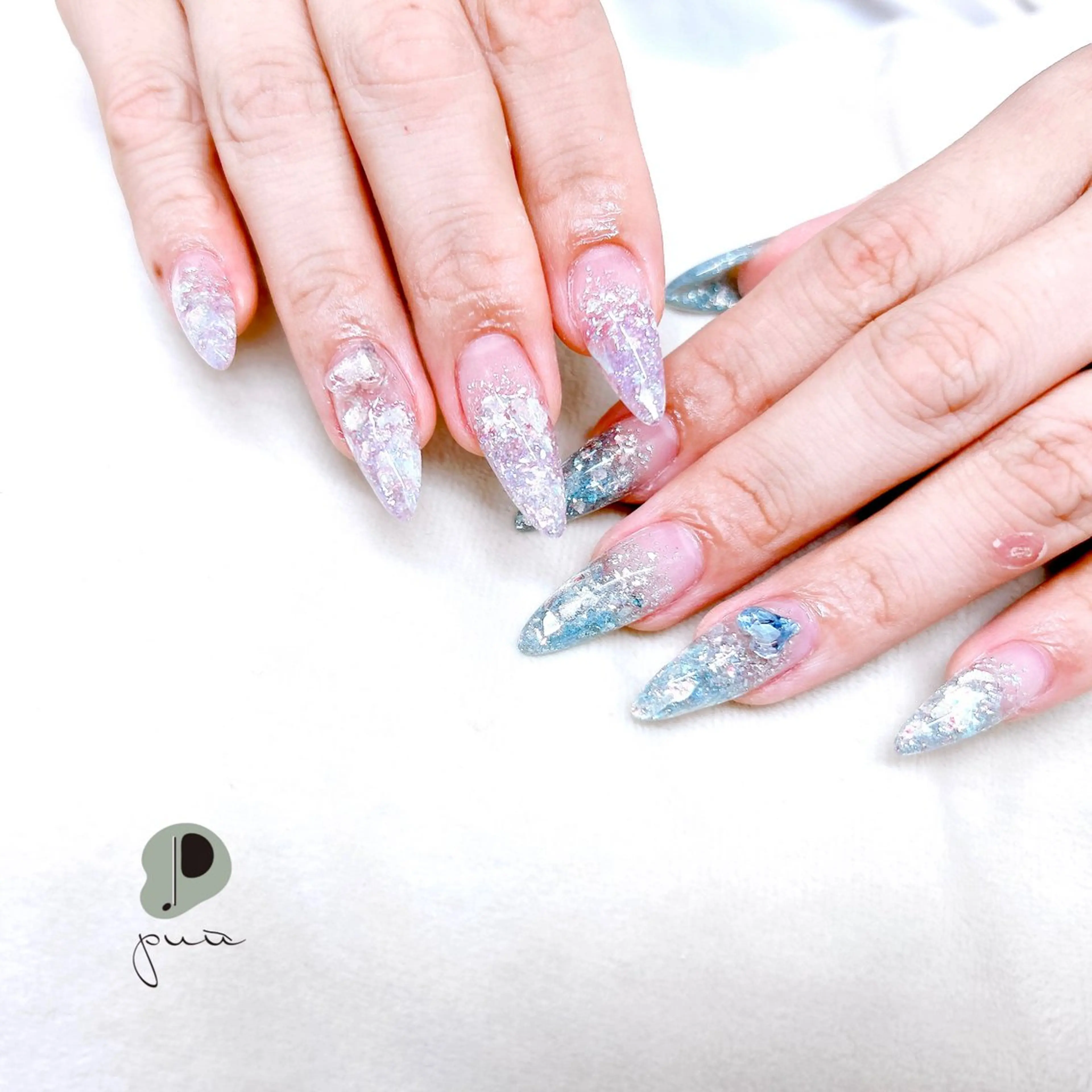 ネイル グラデーション スカルプネイル ハンドネイル Nail salon puu kyotoのネイルデザイン