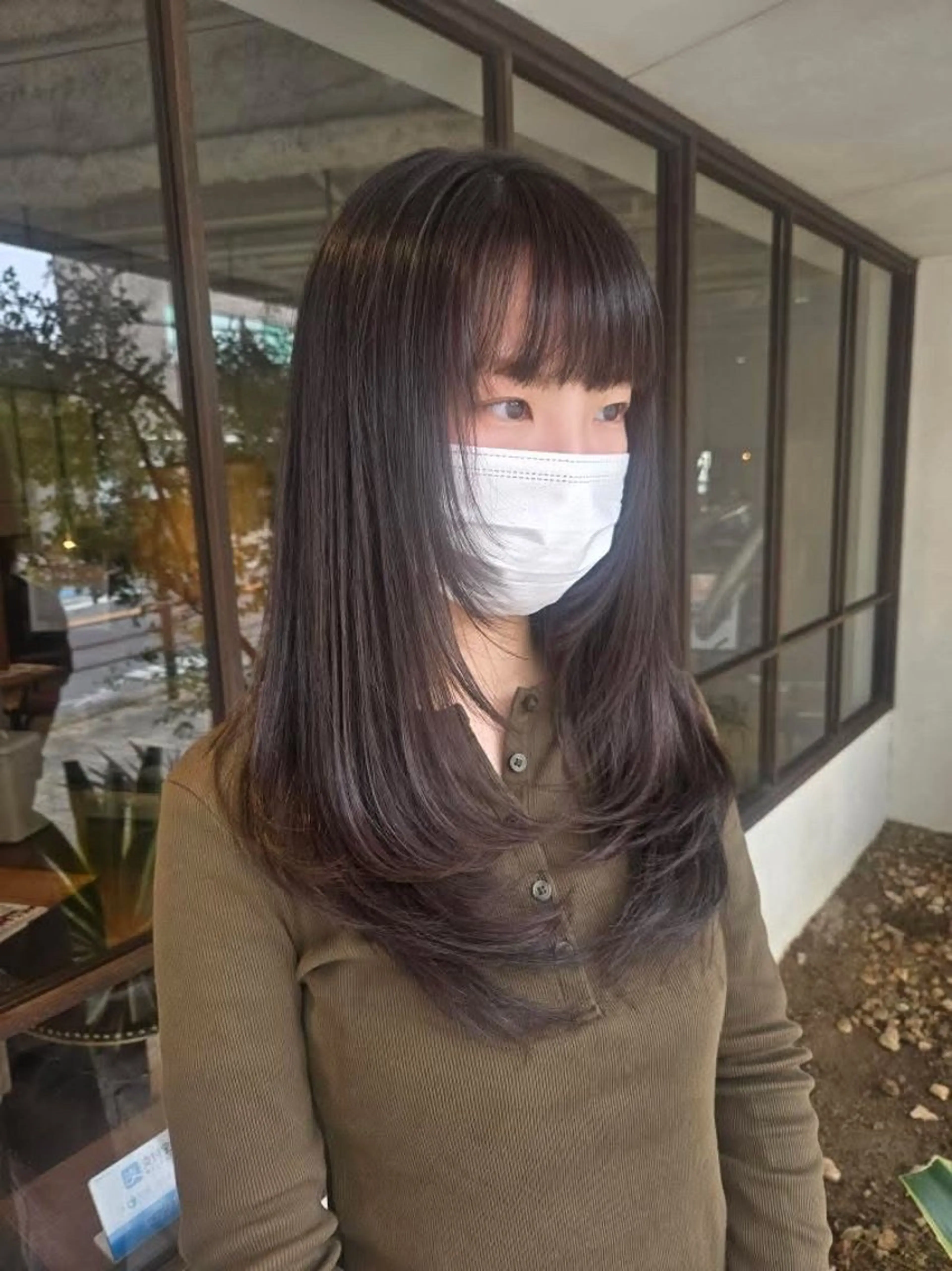 ロング カット ヘアカラー 韓国好き🇰🇷 美容師MIKUのヘアスタイル