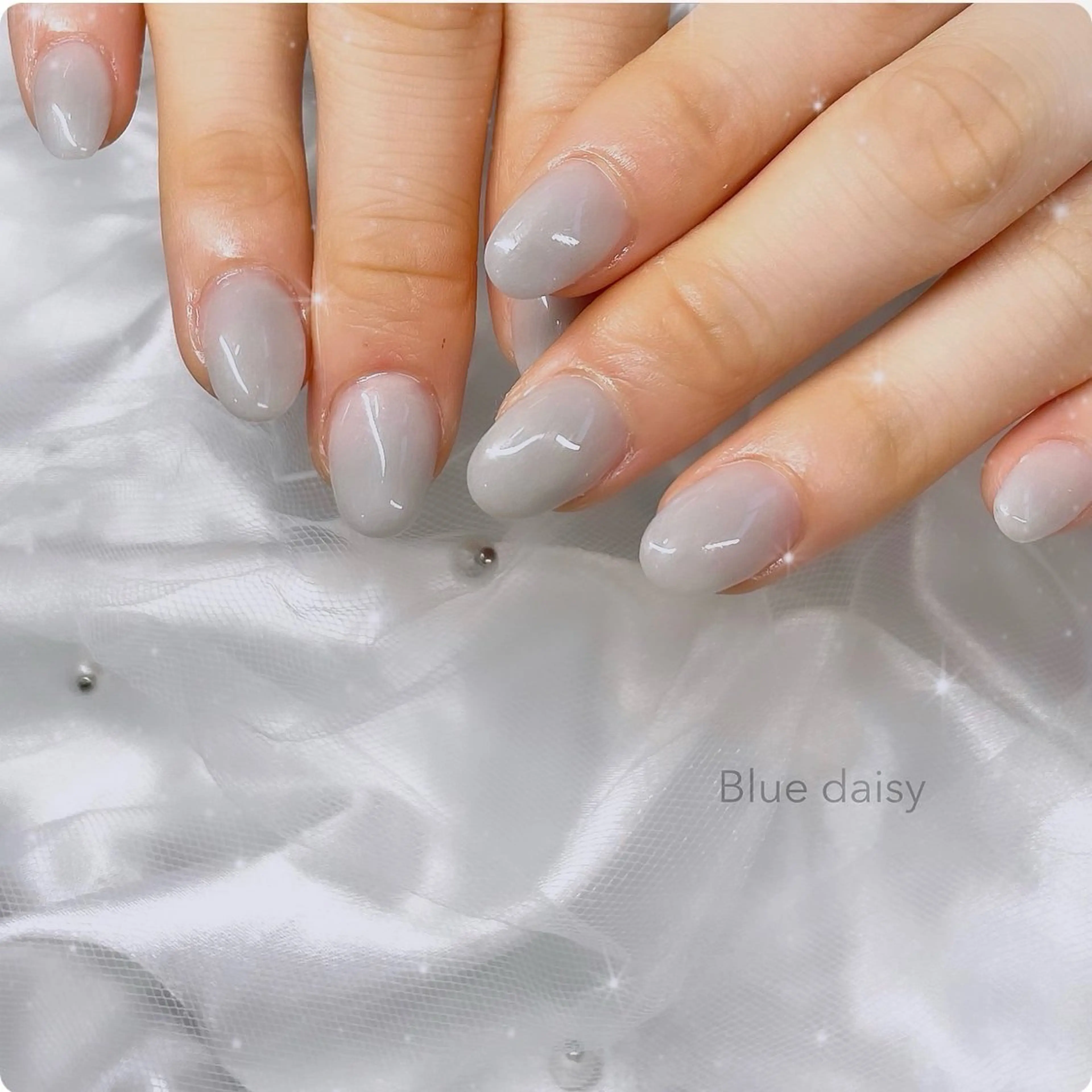 ネイル ハンドネイル Blue daisy 栄本店のネイルデザイン