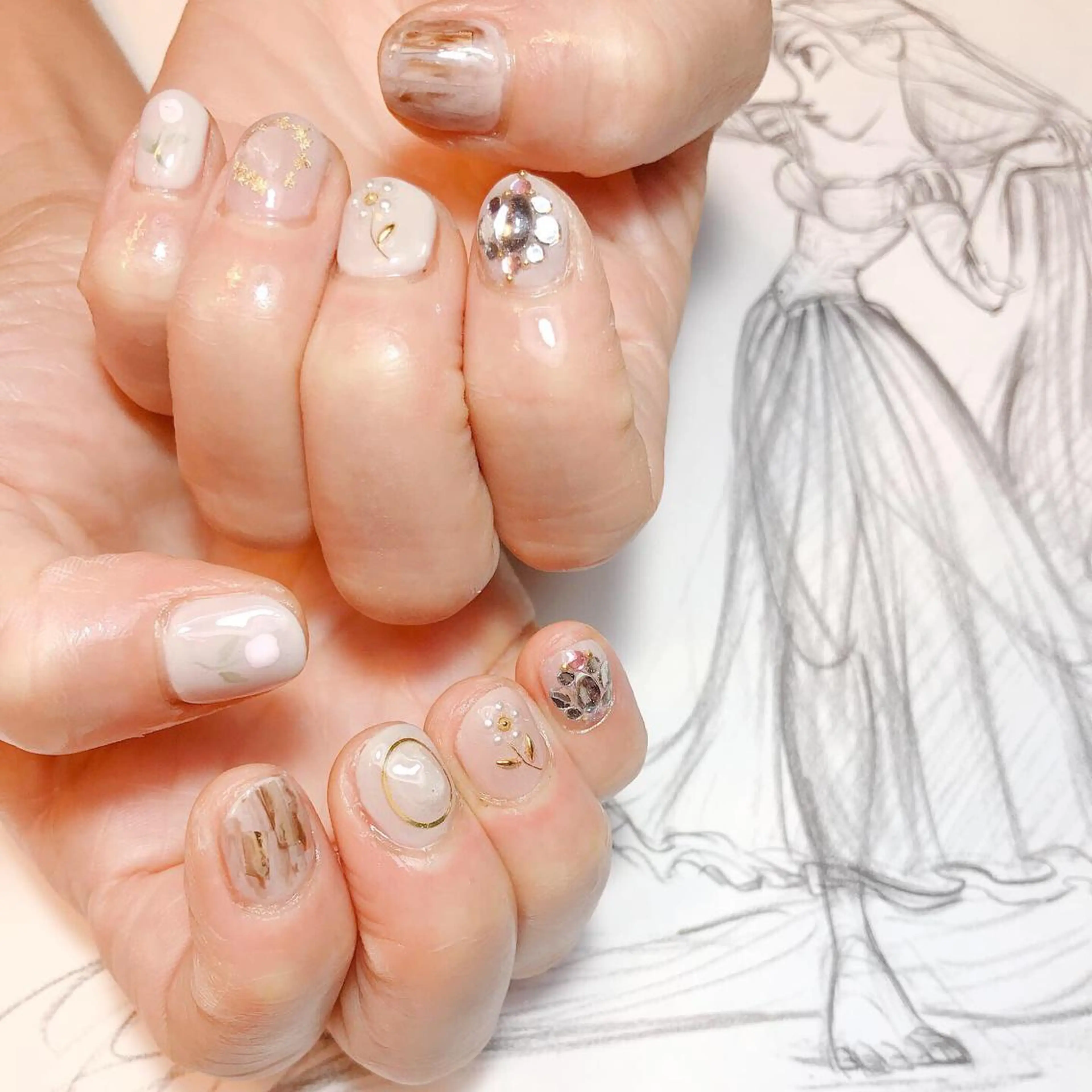 ネイル ニュアンスネイル owlnail /持込みデザイン専門のネイルデザイン