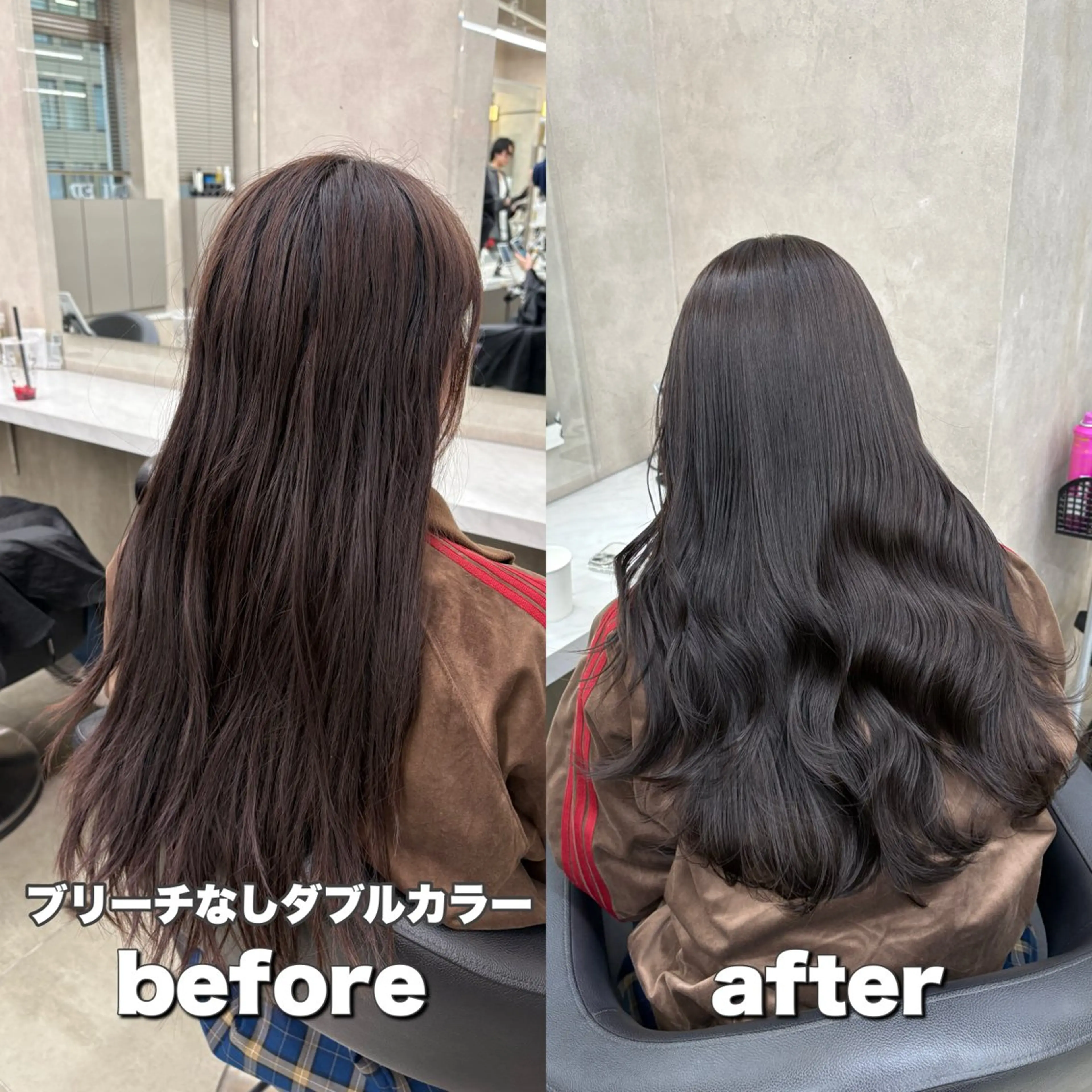 ロング ヘアカラー トリートメント ヘッドスパ ヘアセット 寒色＆ブリーチ特化 寒色MiOのヘアスタイル