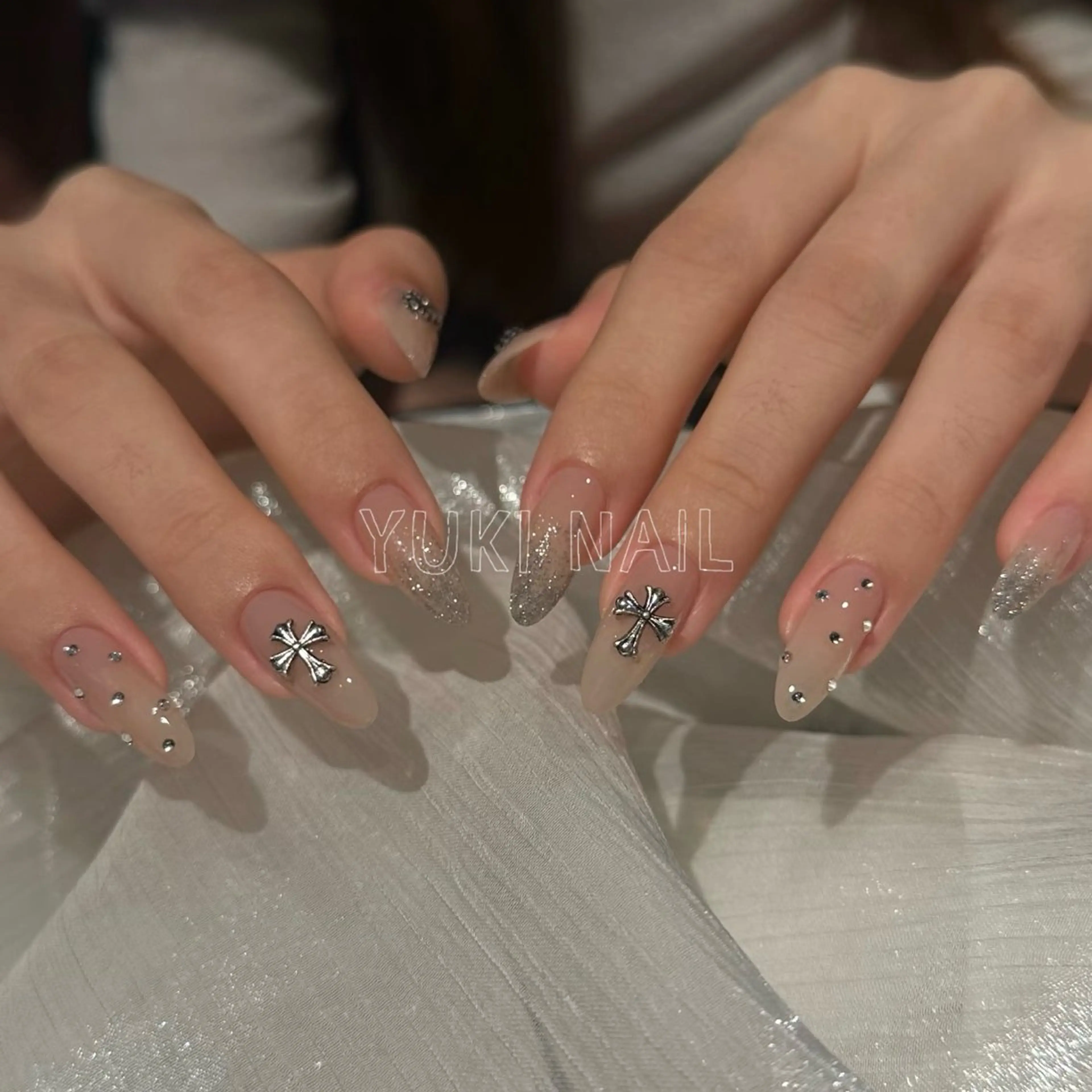 🌸チップ長さだし持ち込みデザイン(デザイン6本まで¥12980の写真