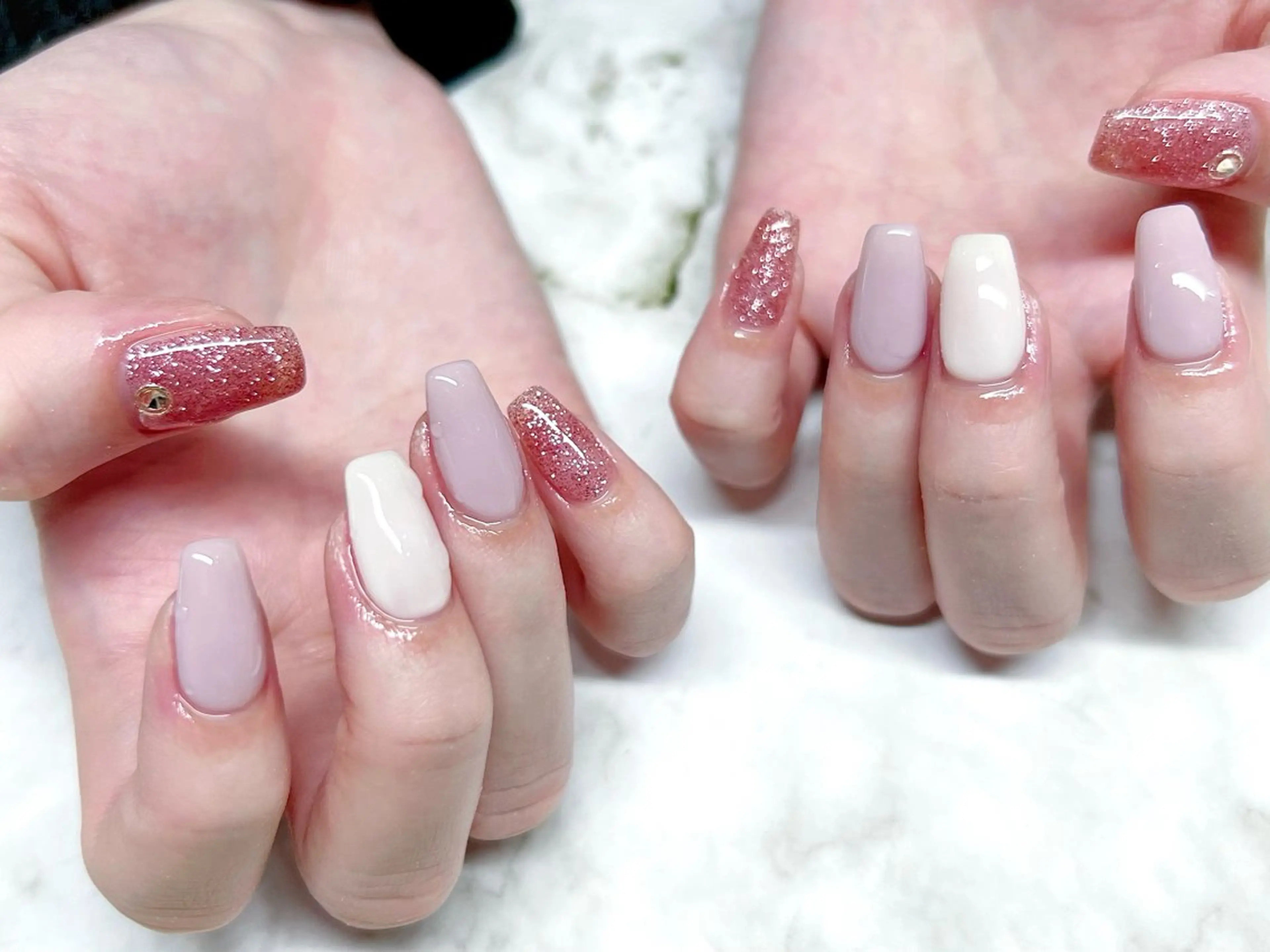 ネイル シンプルネイル ハンドネイル NailSalon MAHINAのネイルデザイン