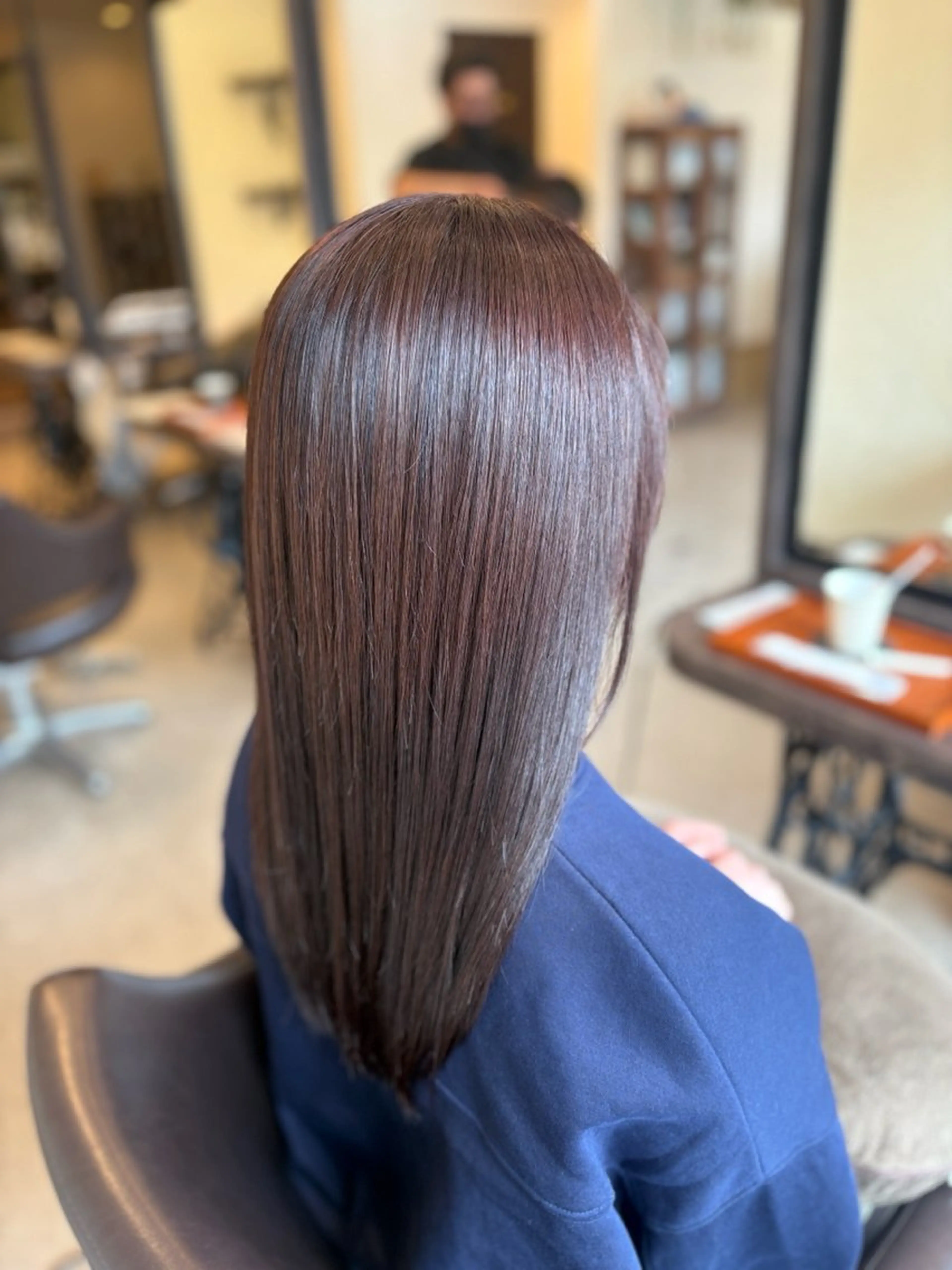 ロング カラー 長沖 彩加のヘアスタイル