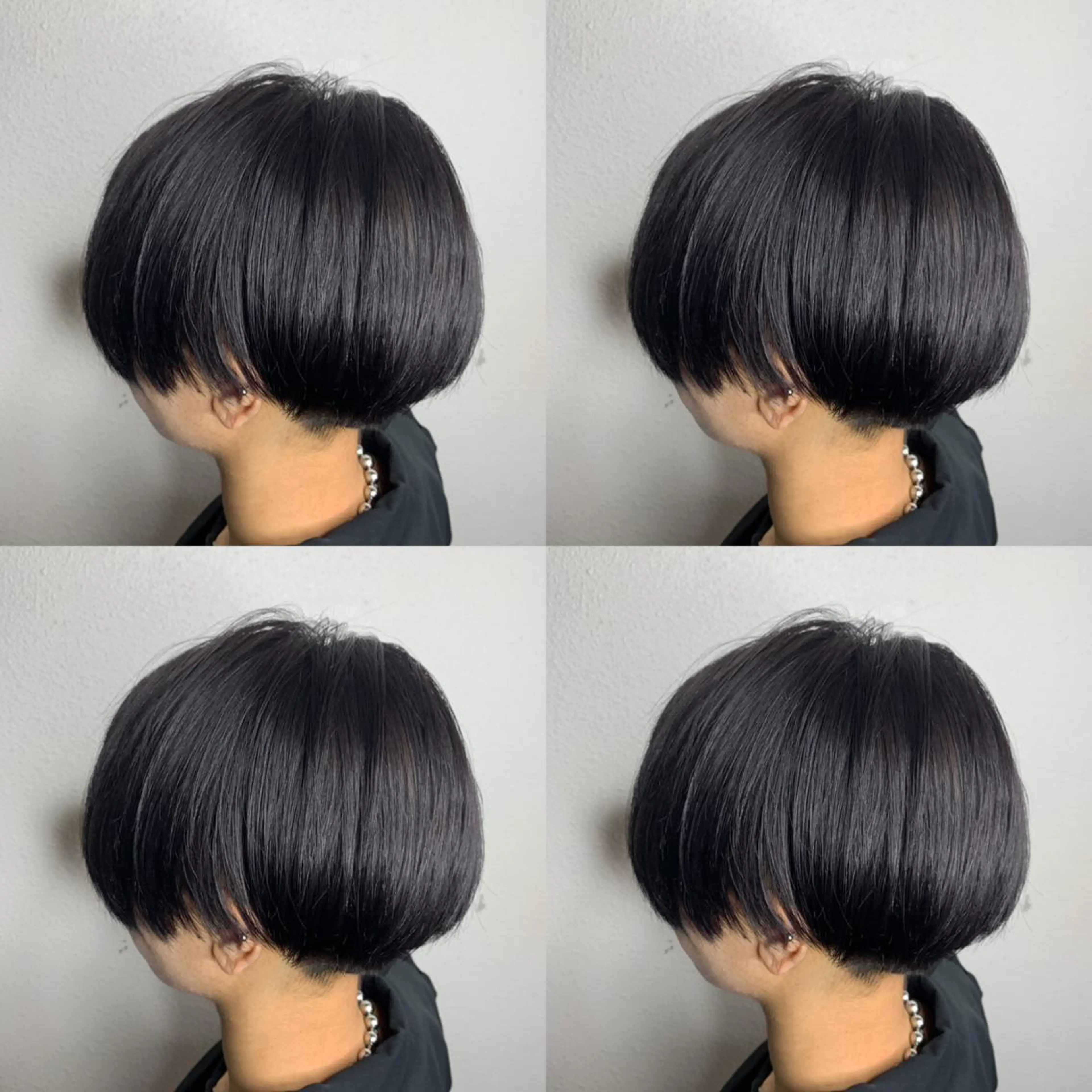 ミディアム カラー 黒髪 ブリーチ ブルーカラー パープルカラー ヘアカラー 似合わせ/ブリーチ カラー.岡田友仁のヘアスタイル