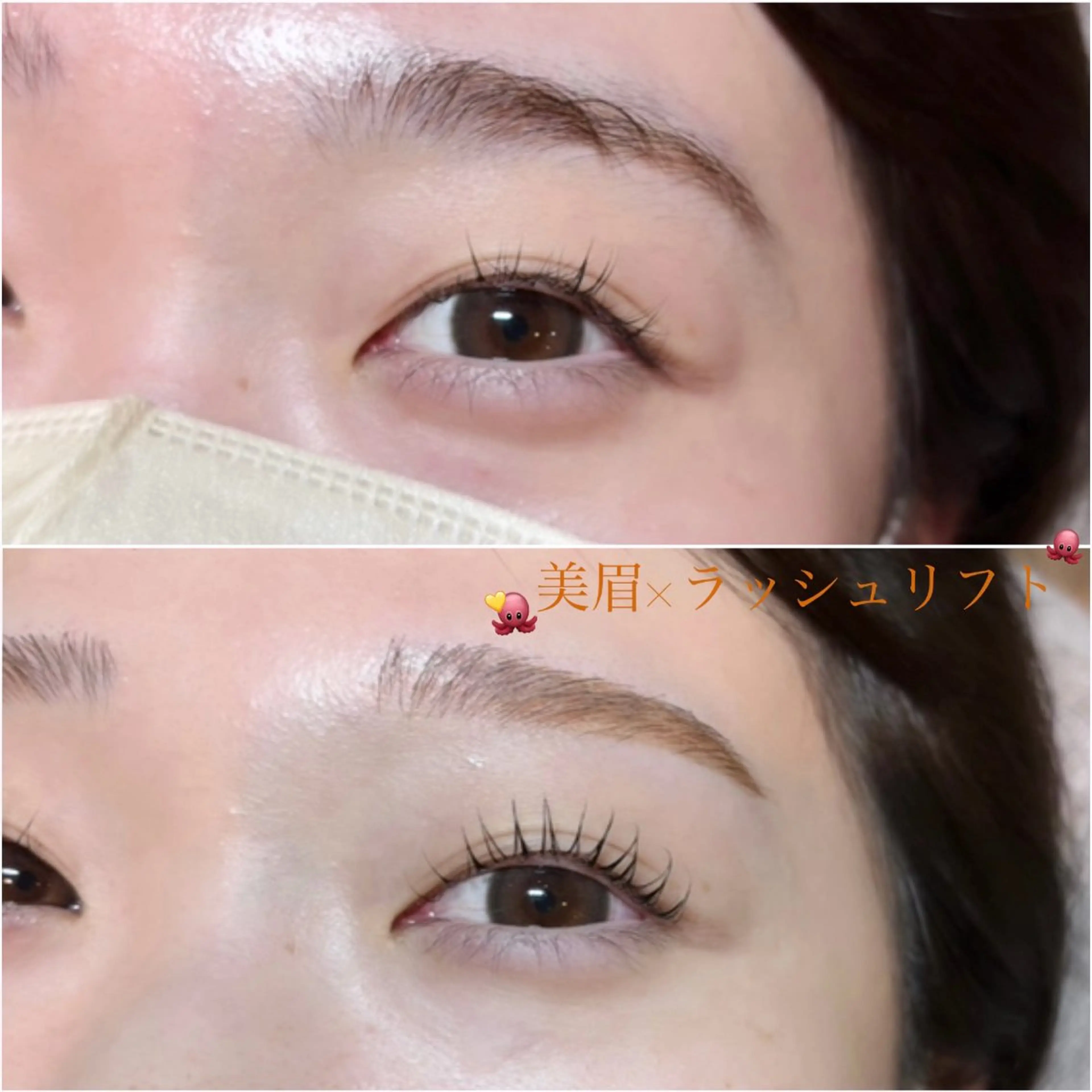 セットメニュー🪄 美眉スタイリング×ラッシュリフト🌸¥9500🌸の写真