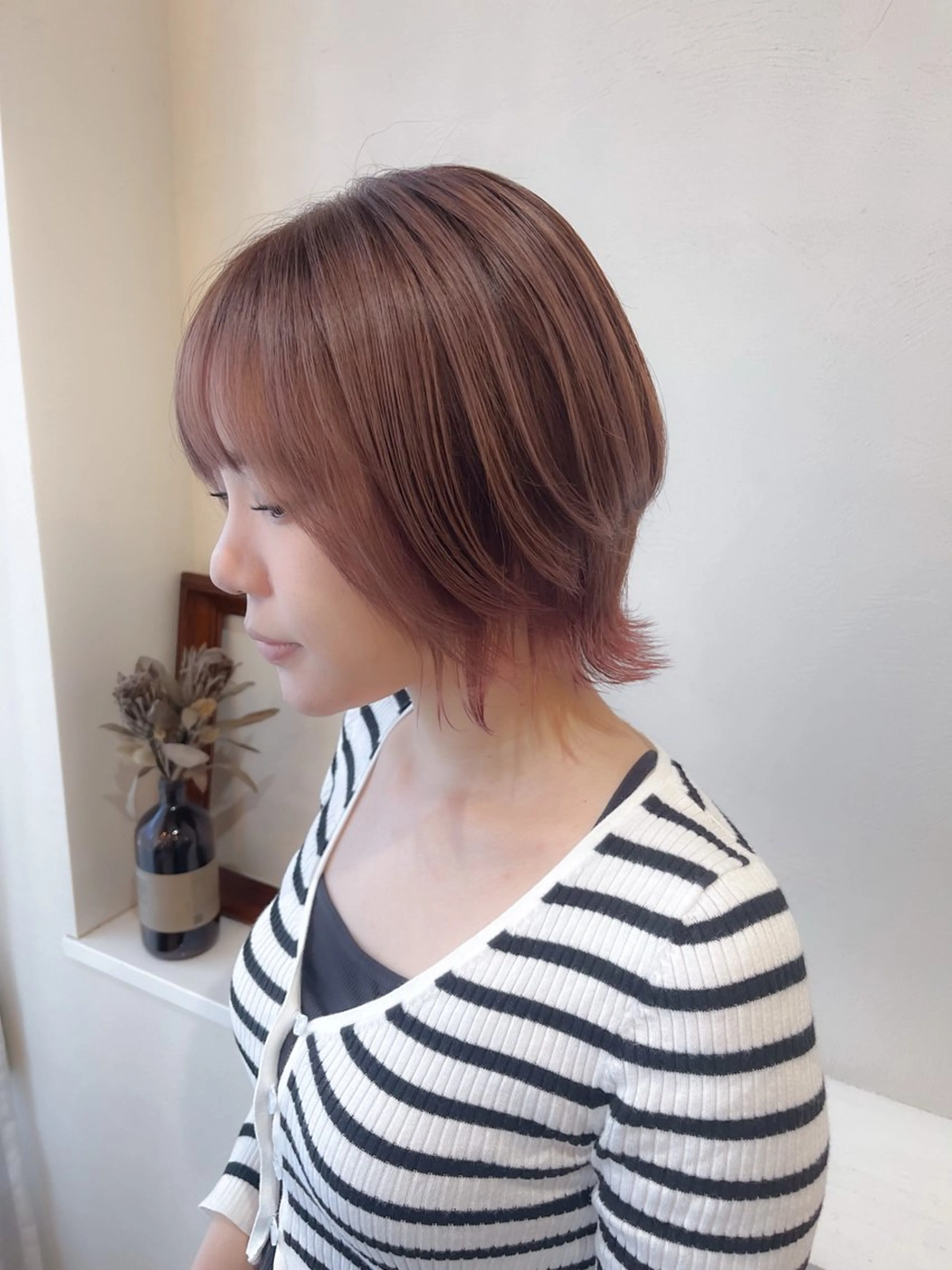 【人気No2】小顔カット+艶感カラー✨の写真