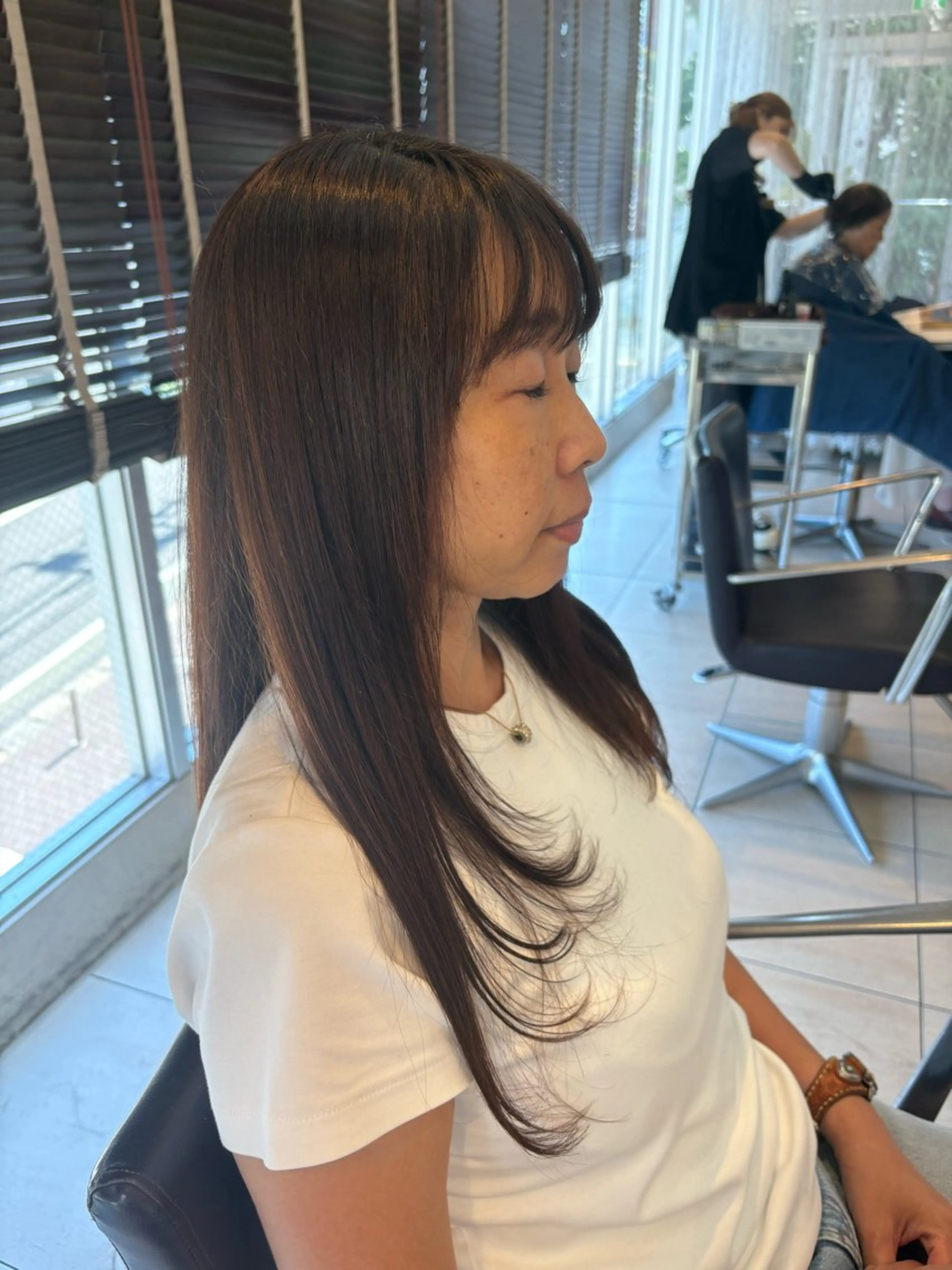 ロング レイヤーカット 菊池 菜月のヘアスタイル