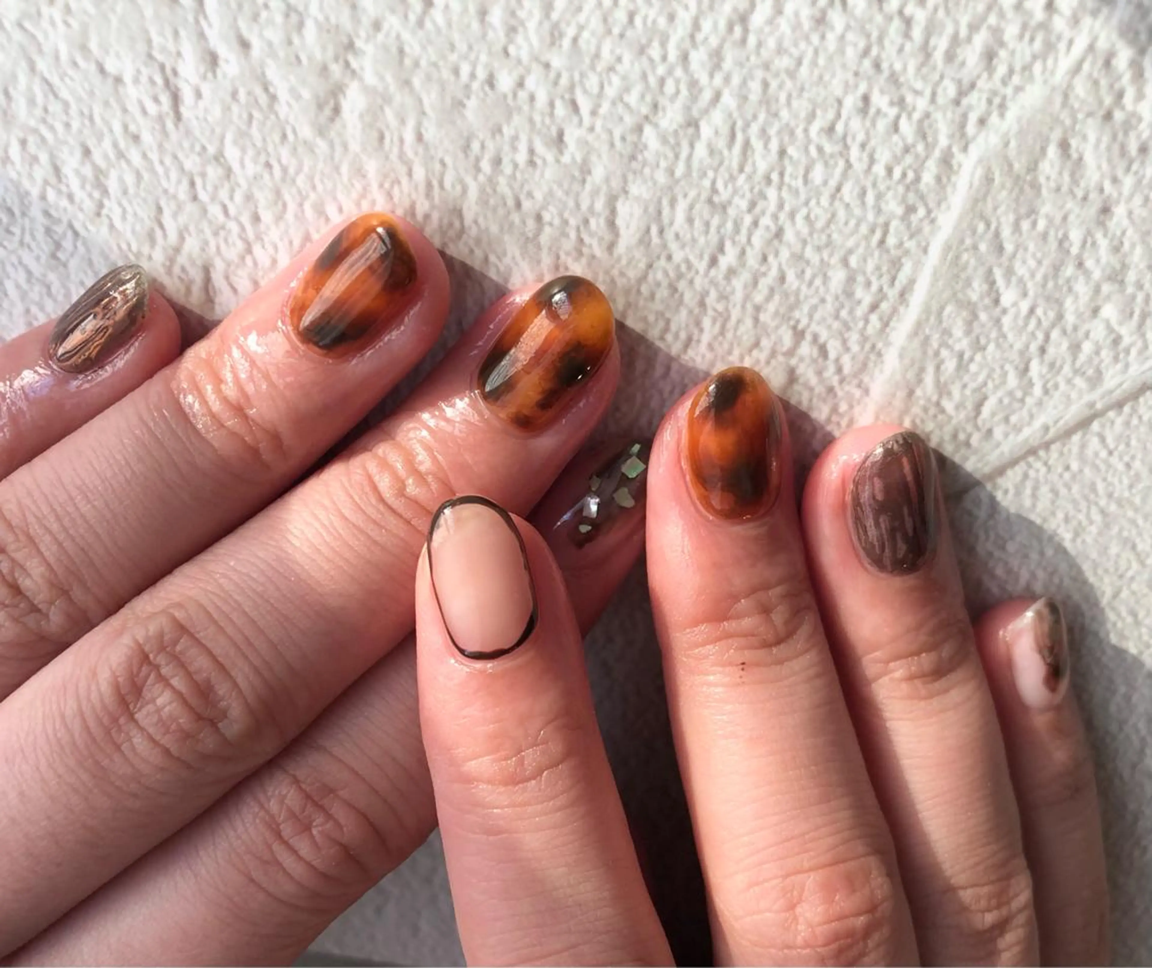 ネイル パラあり！フィルイン 美フォルムのネイルデザイン