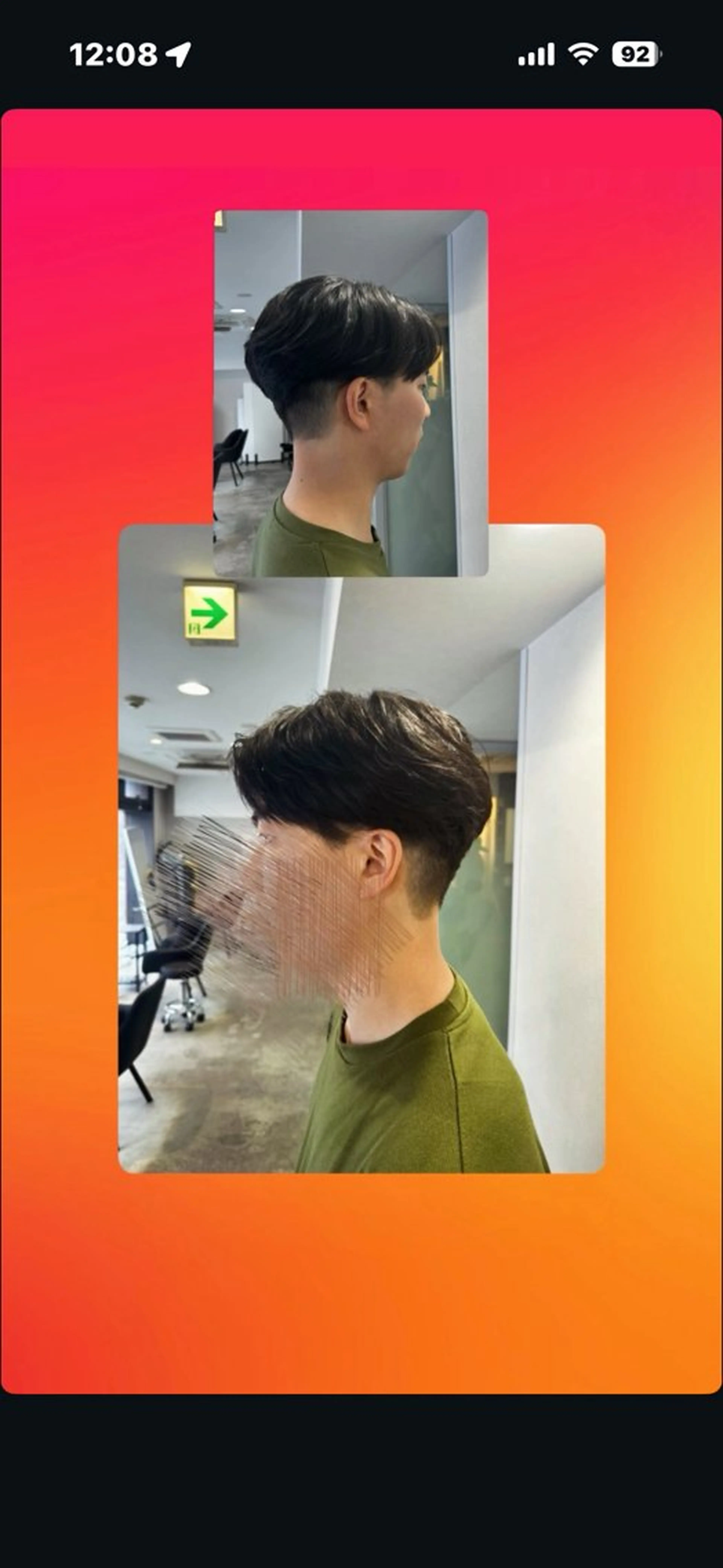 【学生限定】メンズデザインカット✂️(シャンプー、スタイリング込み)の写真