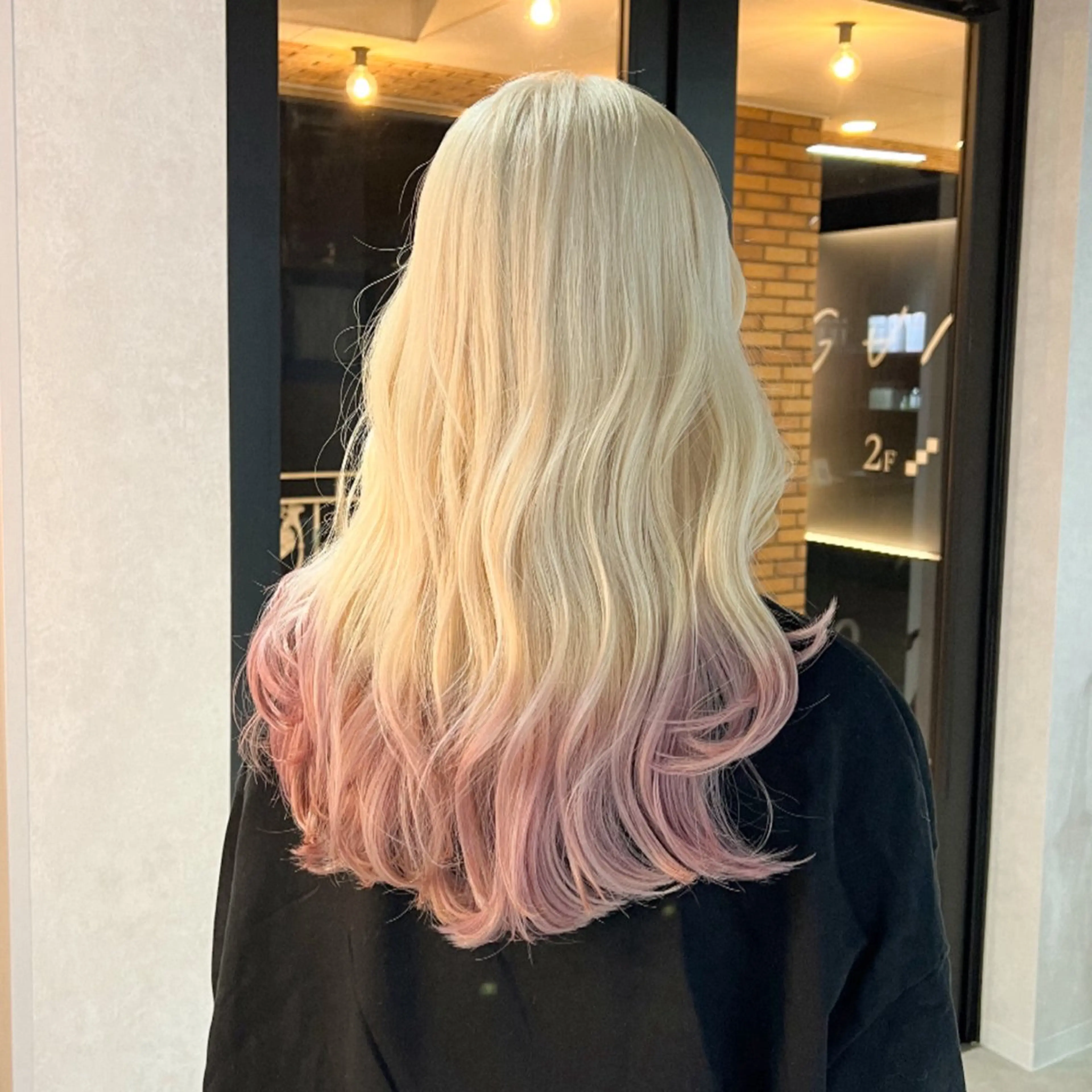 ロング ヘアカラー トリートメント 🎀ダブルカラー/ ピンク×ガーリー🎀のヘアスタイル