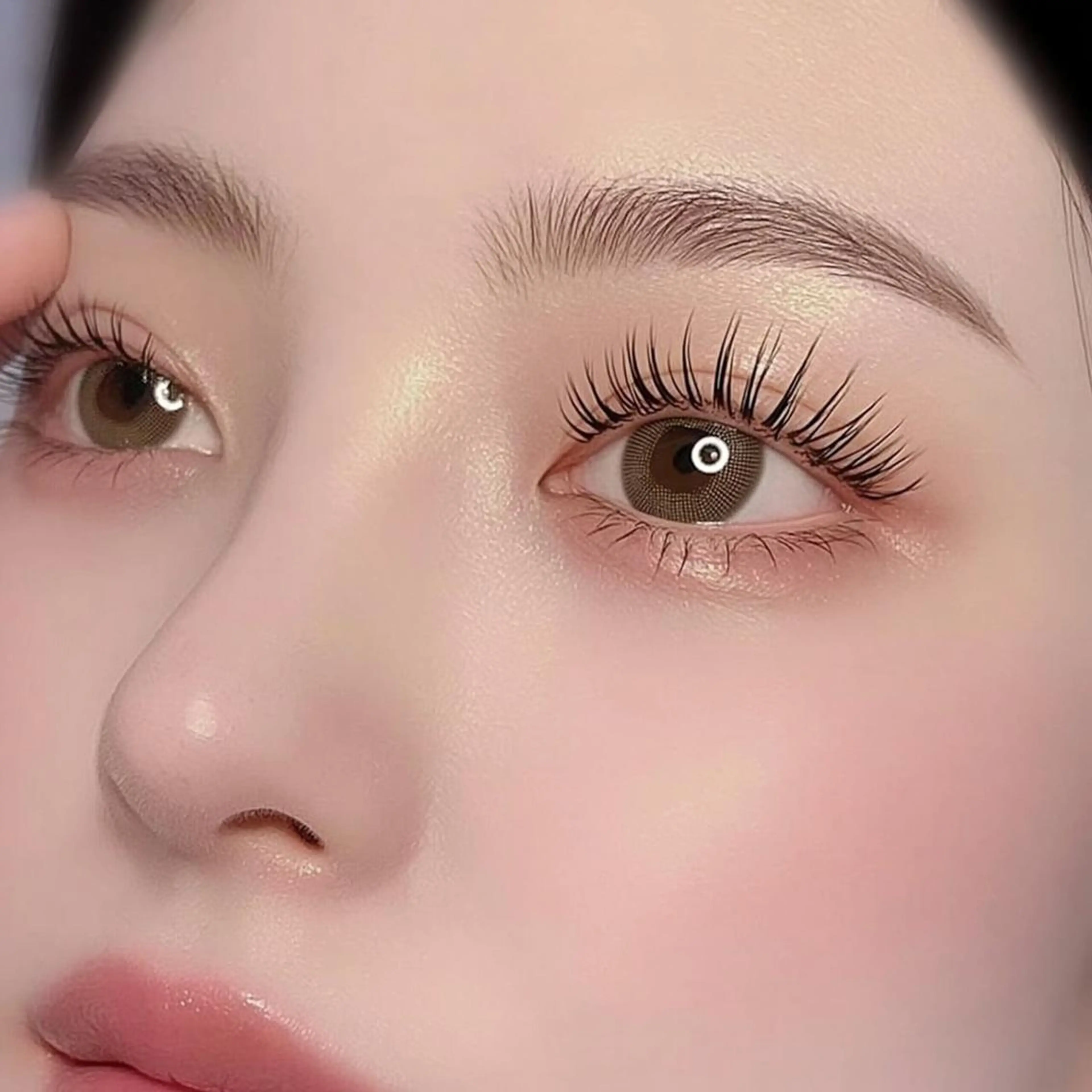 マツエク・マツパ パリジェンヌラッシュリフト まつげパーマ 一重×まつ毛パーマ マツエク 韓国風/束間マツエク /京橋SUZU🖤のマツエク・マツパデザイン