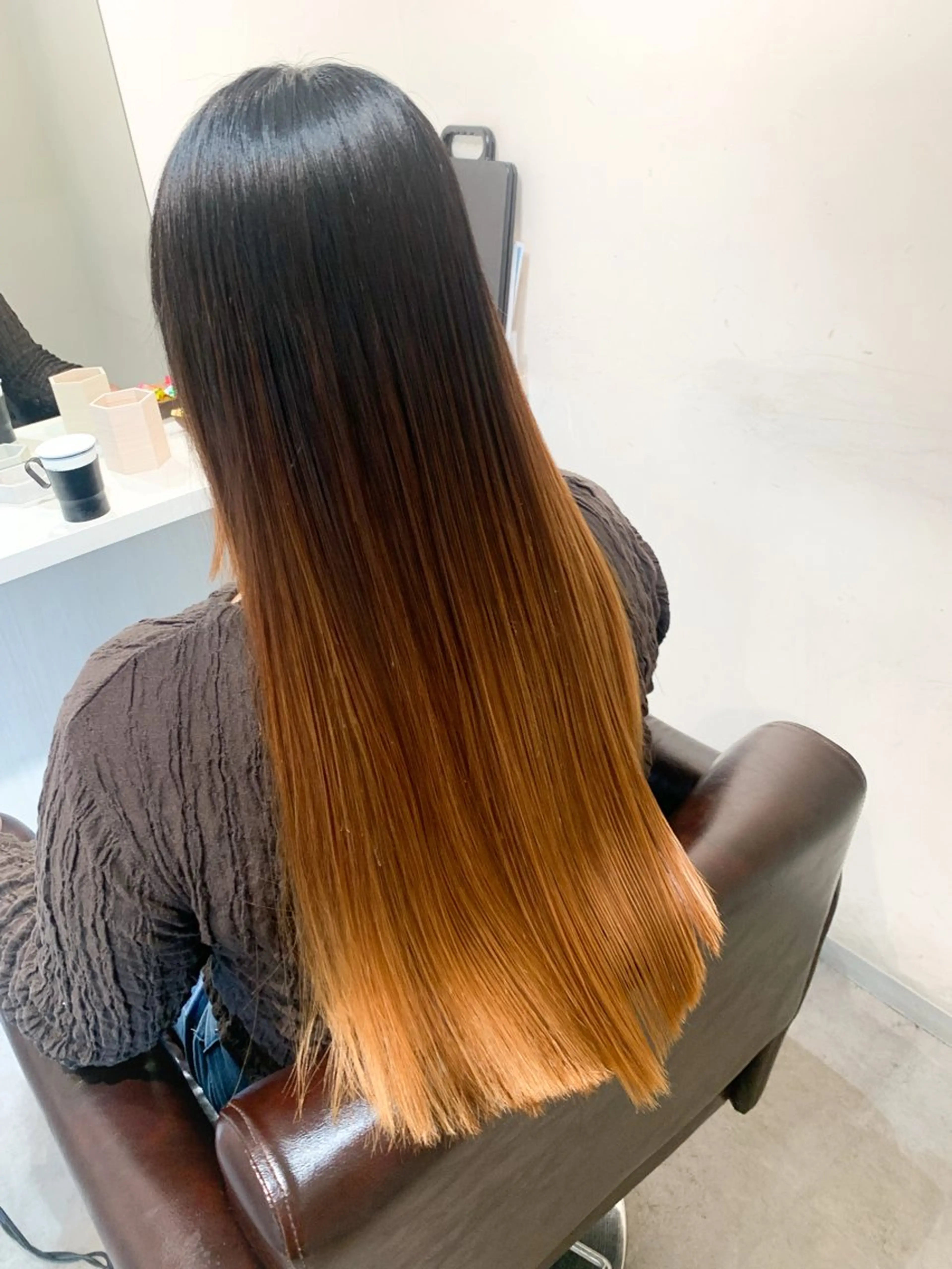 ロング パーマ 縮毛矯正 トリートメント ブリーチでもできる 縮毛矯正相原慎🌈のヘアスタイル