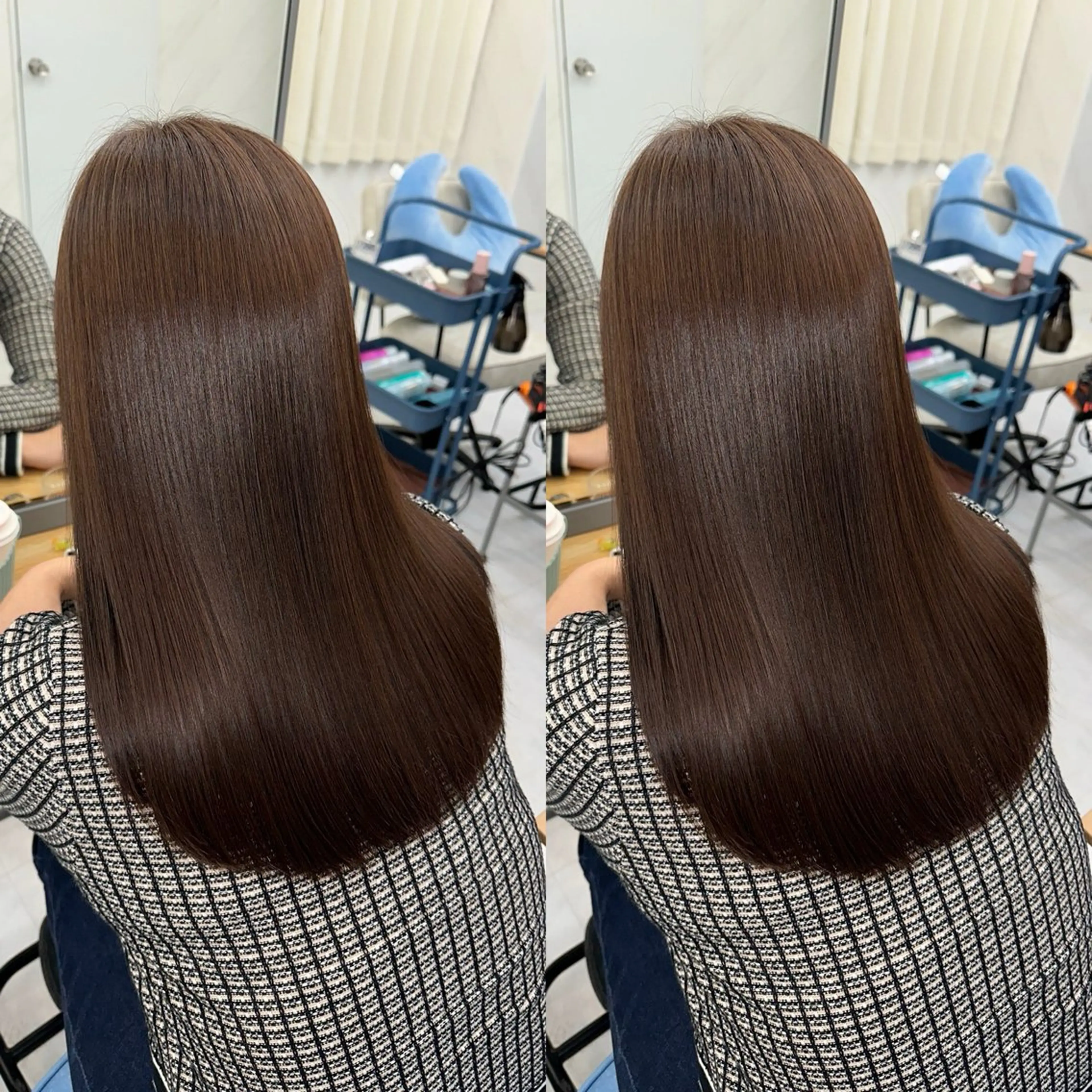 ロング 髪質改善🩵縮毛矯正 代々木/木下のヘアスタイル