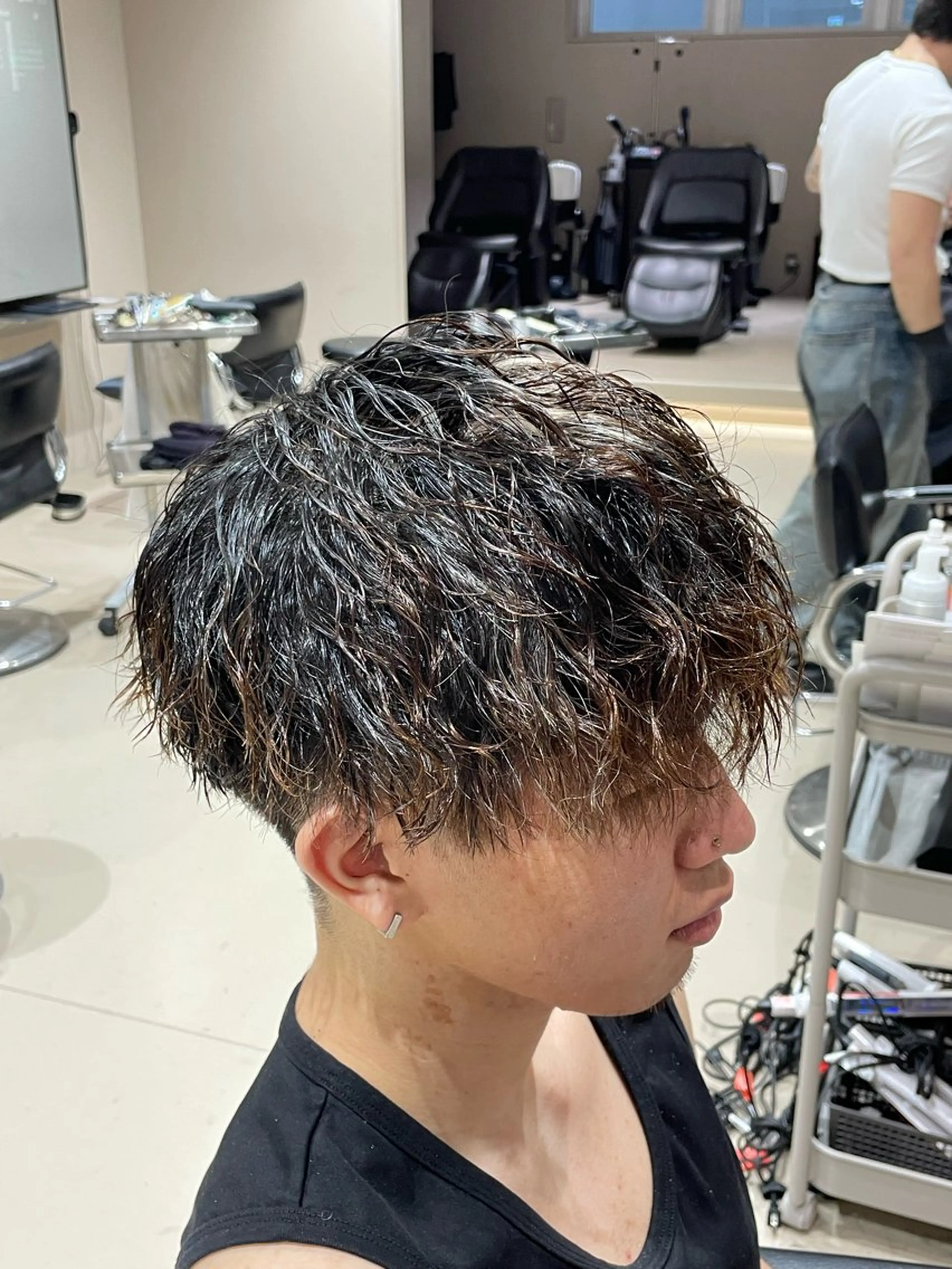 メンズ メンズパーマ メンズツイストパーマ ツイストパーマ カット パーマ けいせい/横浜/ カラー、パーマ、縮毛のヘアスタイル