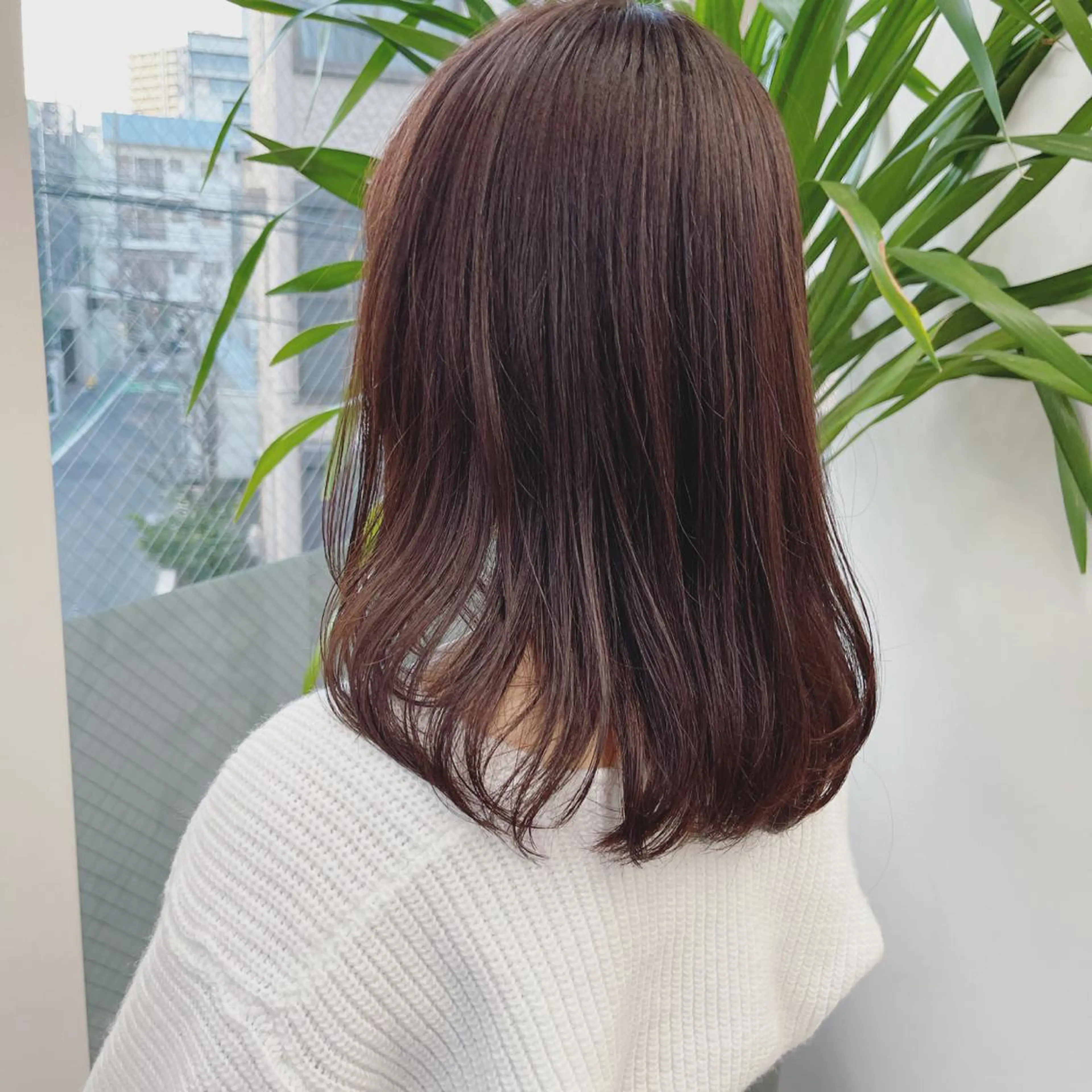 ミディアム カット ヘアカラー トリートメント イメチェンカット✂️ 錦糸町佐藤店長のヘアスタイル