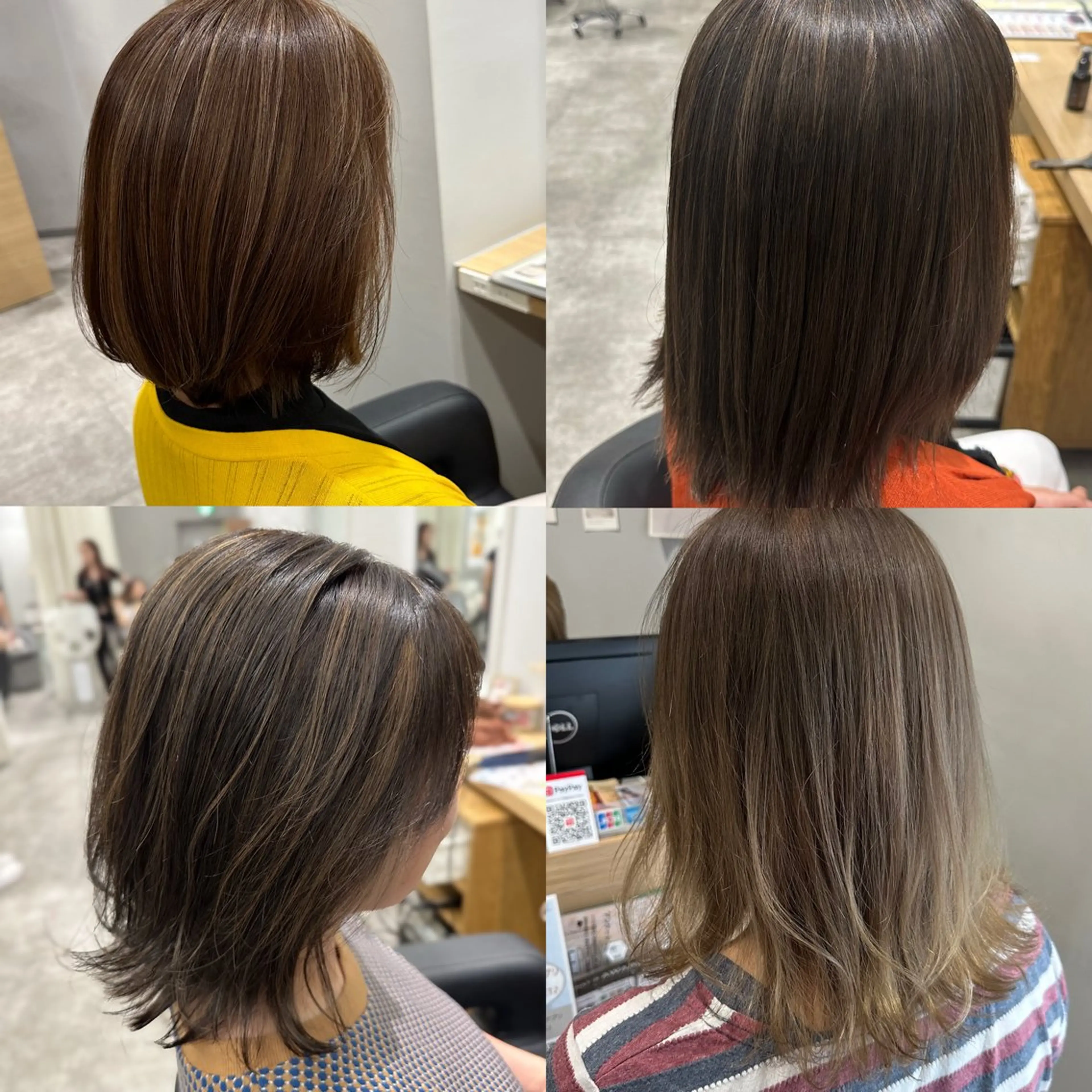 ミディアム カラー カット ヘアカラー 巻ける髪質改善🫧ハ イライト/永田汰伊智のヘアスタイル