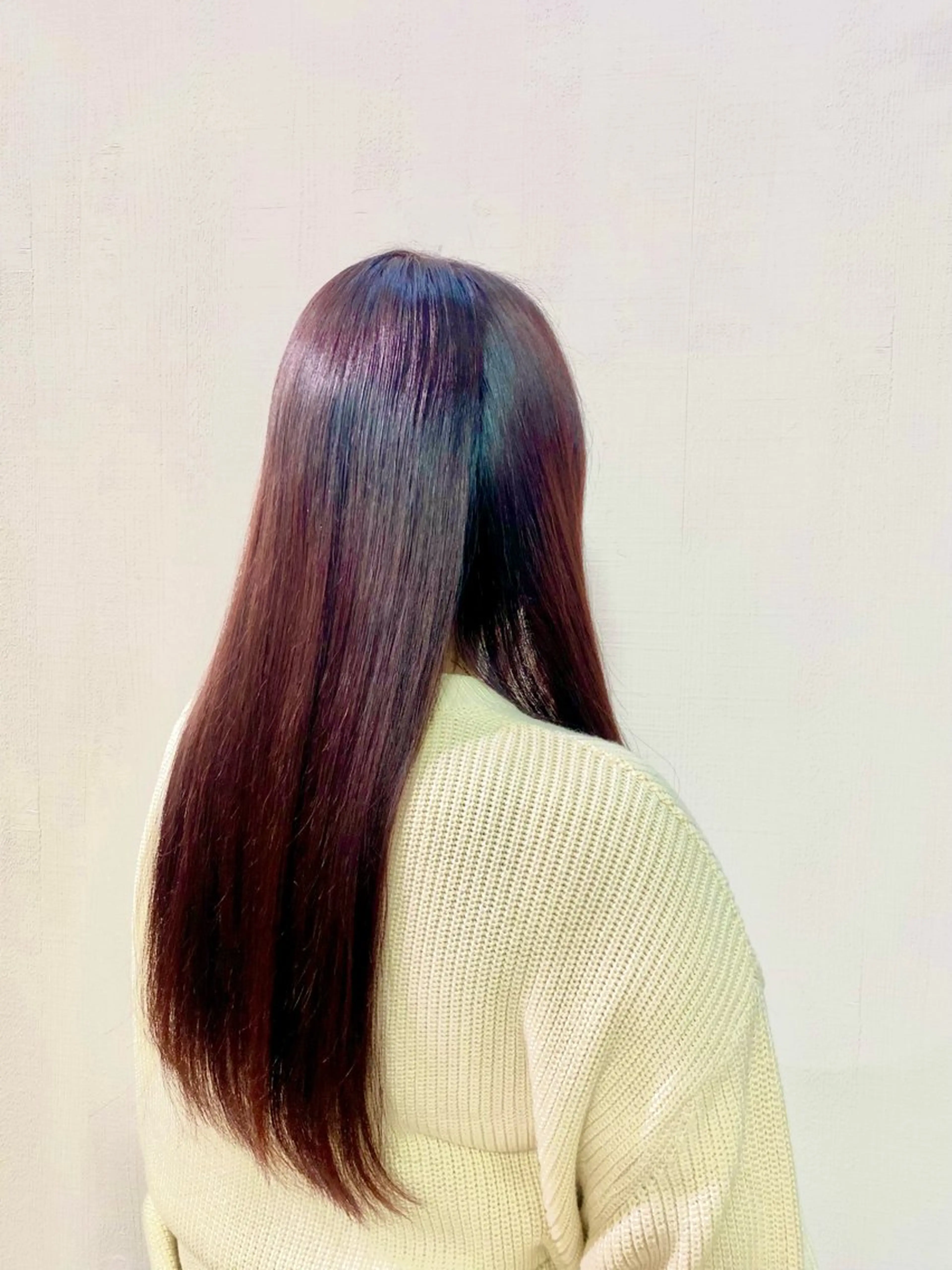 ロング カラー ピンクカラー トリートメント ヘアカラー トリートメント 杉森 蘭琉のネイルデザイン