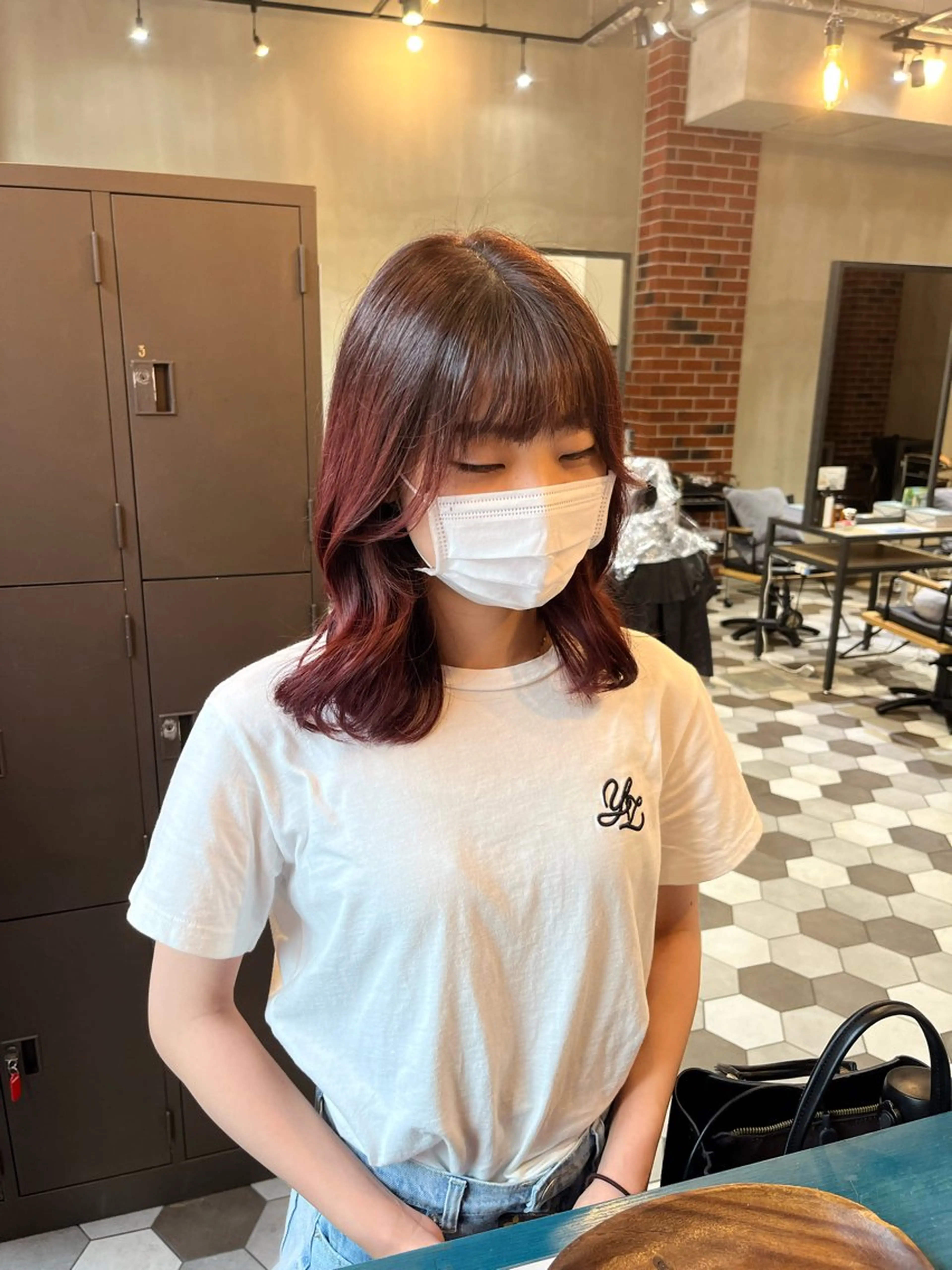 カラー 似合わせ顔まわり カット💛森尾真由美のヘアスタイル