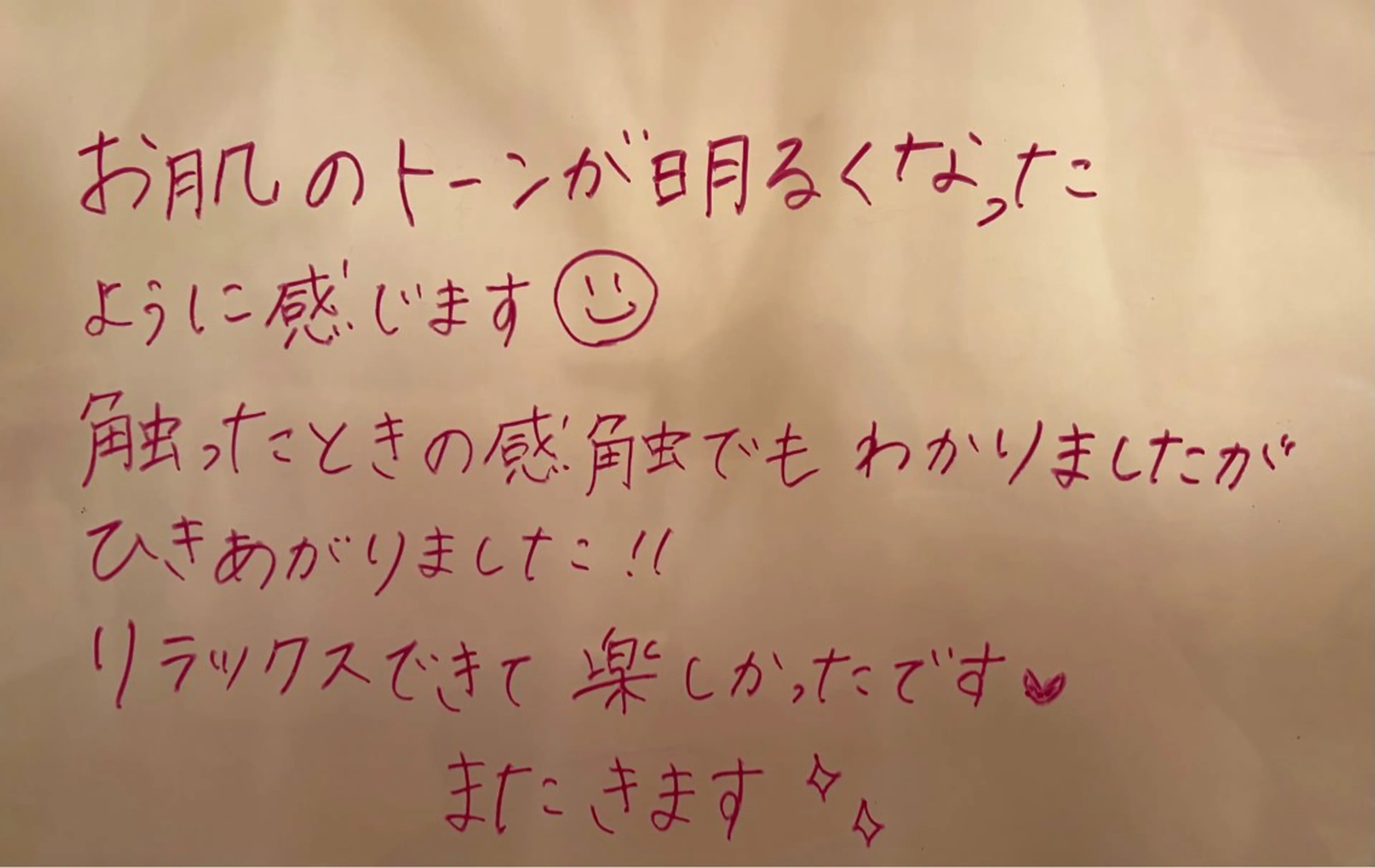 ビューティーサロンルシア所属・lucia  豊明 肌管理のエステ・リラクイメージ