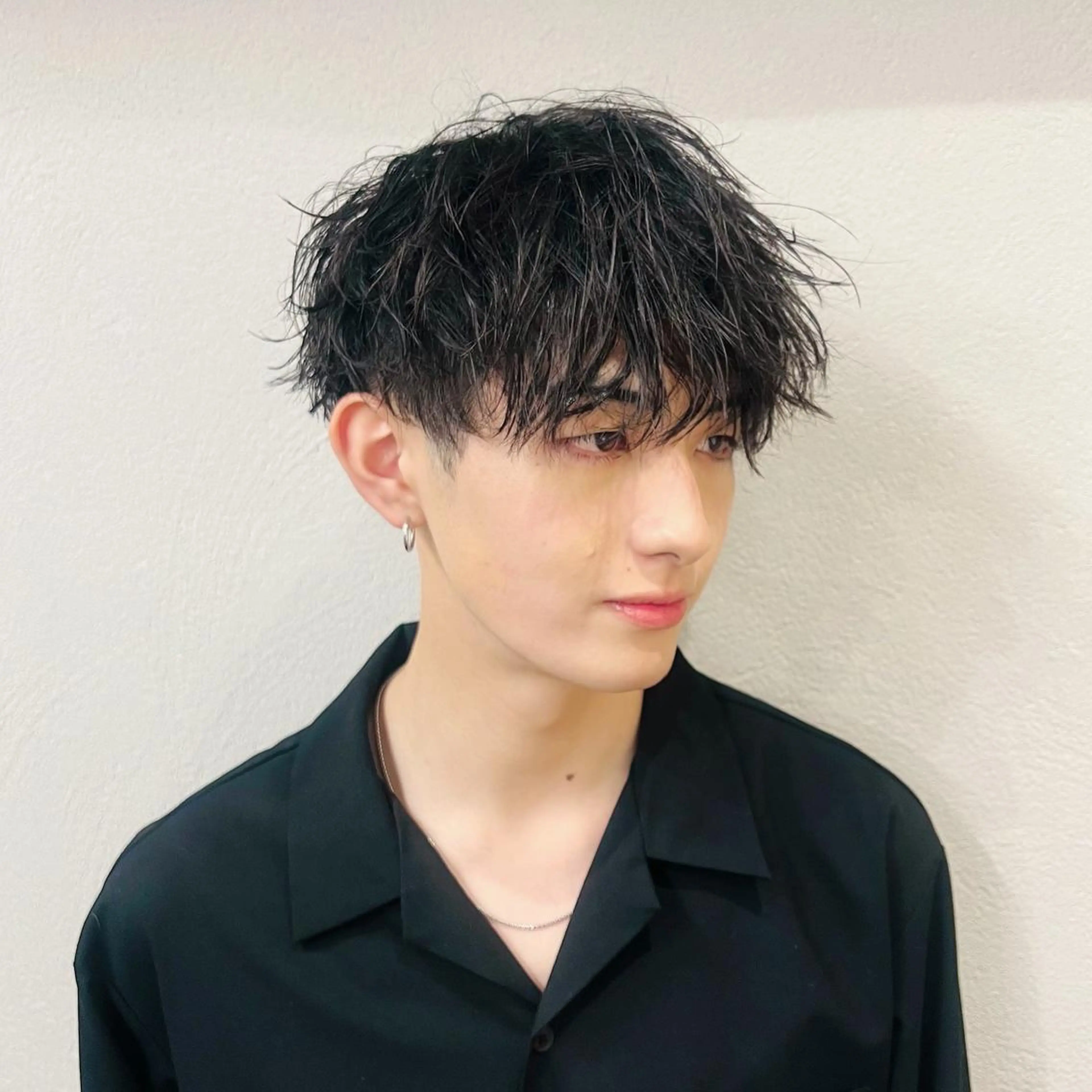 ショート カラー パーマ メンズ メンズ韓国風 韓国マッシュ マッシュ 韓国風ヘア メンズ特化/パーマ/ メッシュ/竜成のヘアスタイル