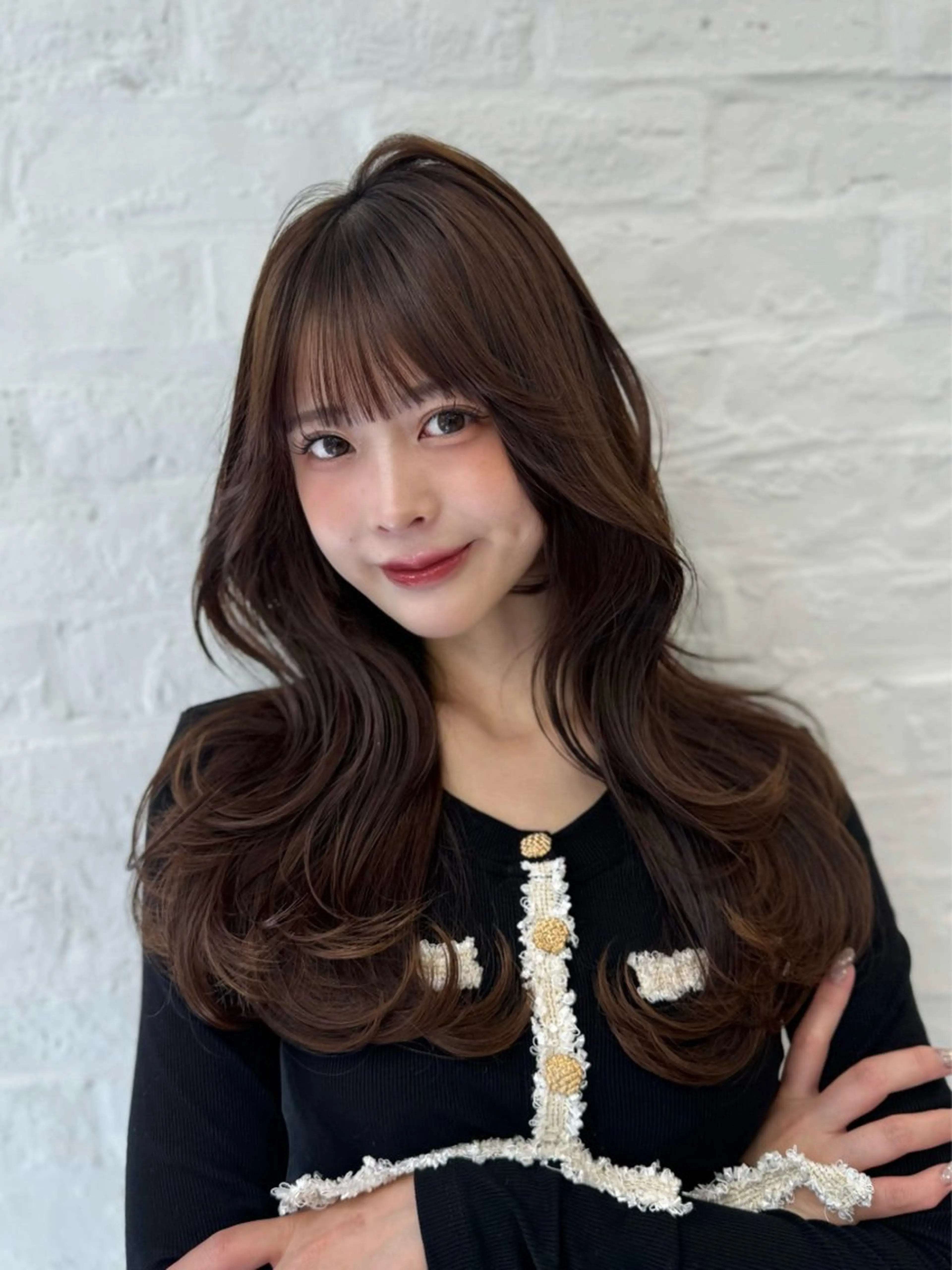 ロング 映える顔まわり/前髪 特化 💗 ユキマのヘアスタイル