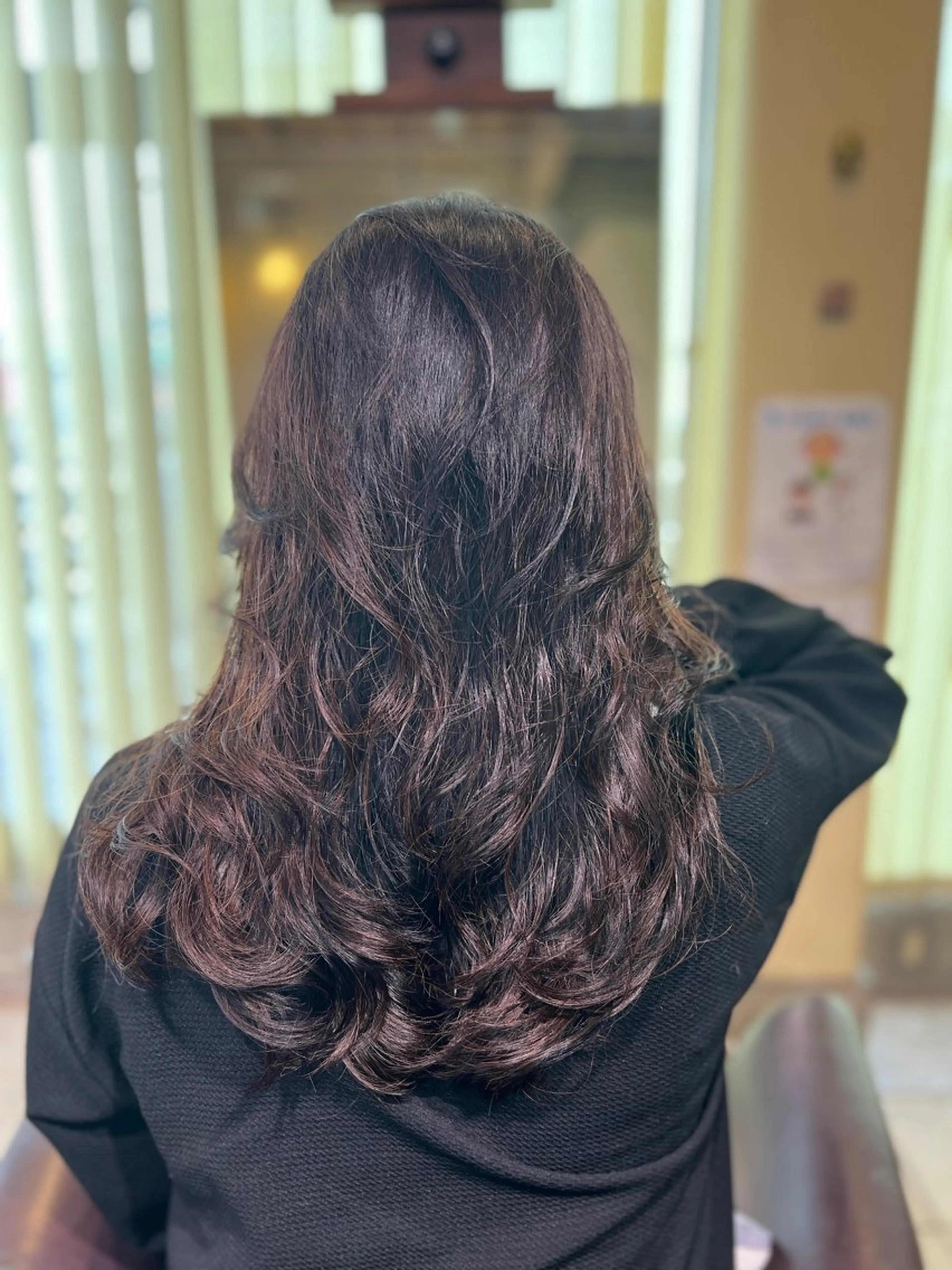 ロング パーマ 渡辺 英男のヘアスタイル