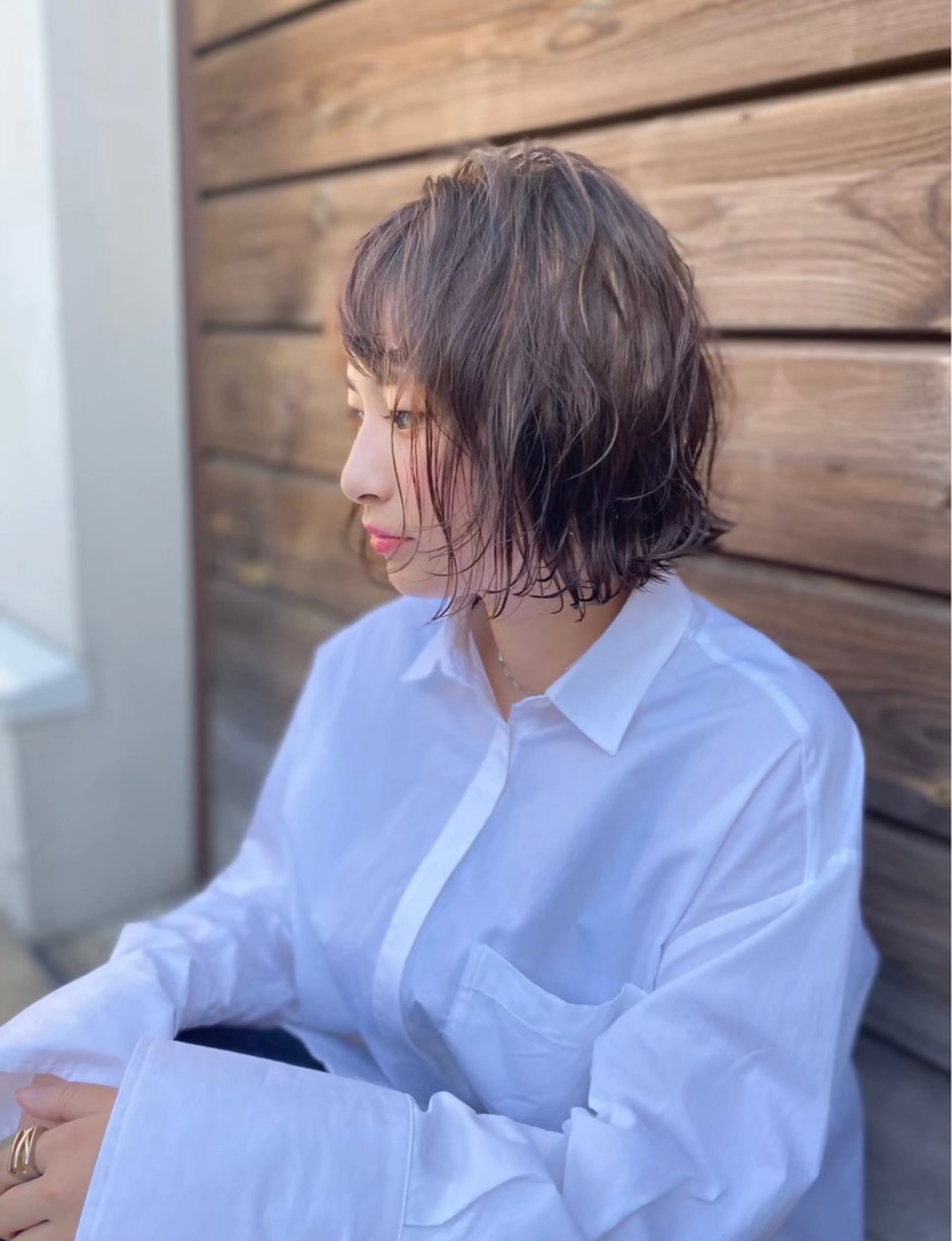 ショート カラー 高柳 麻美のヘアスタイル