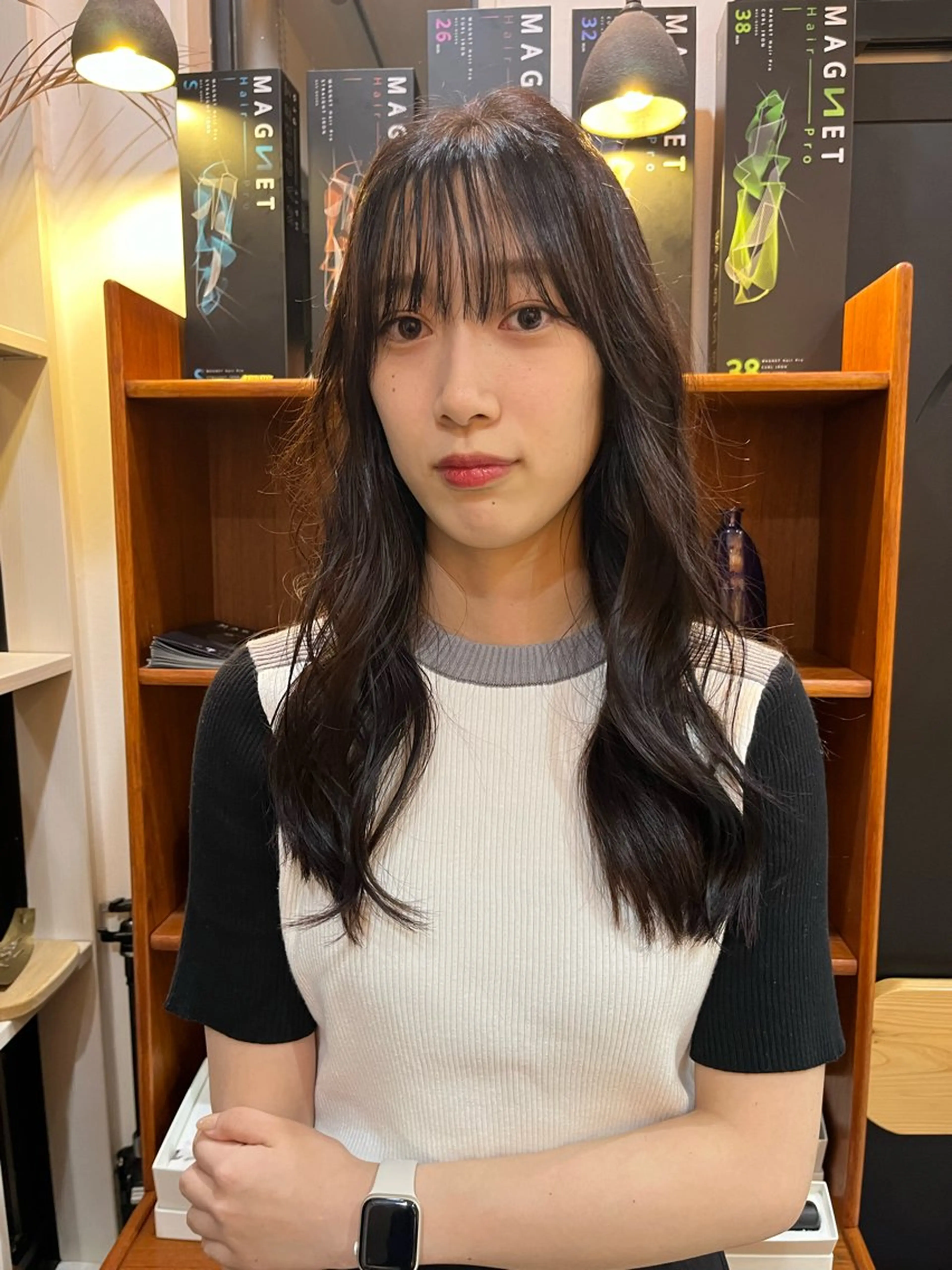 ロング カラー 松尾 伊純のヘアスタイル